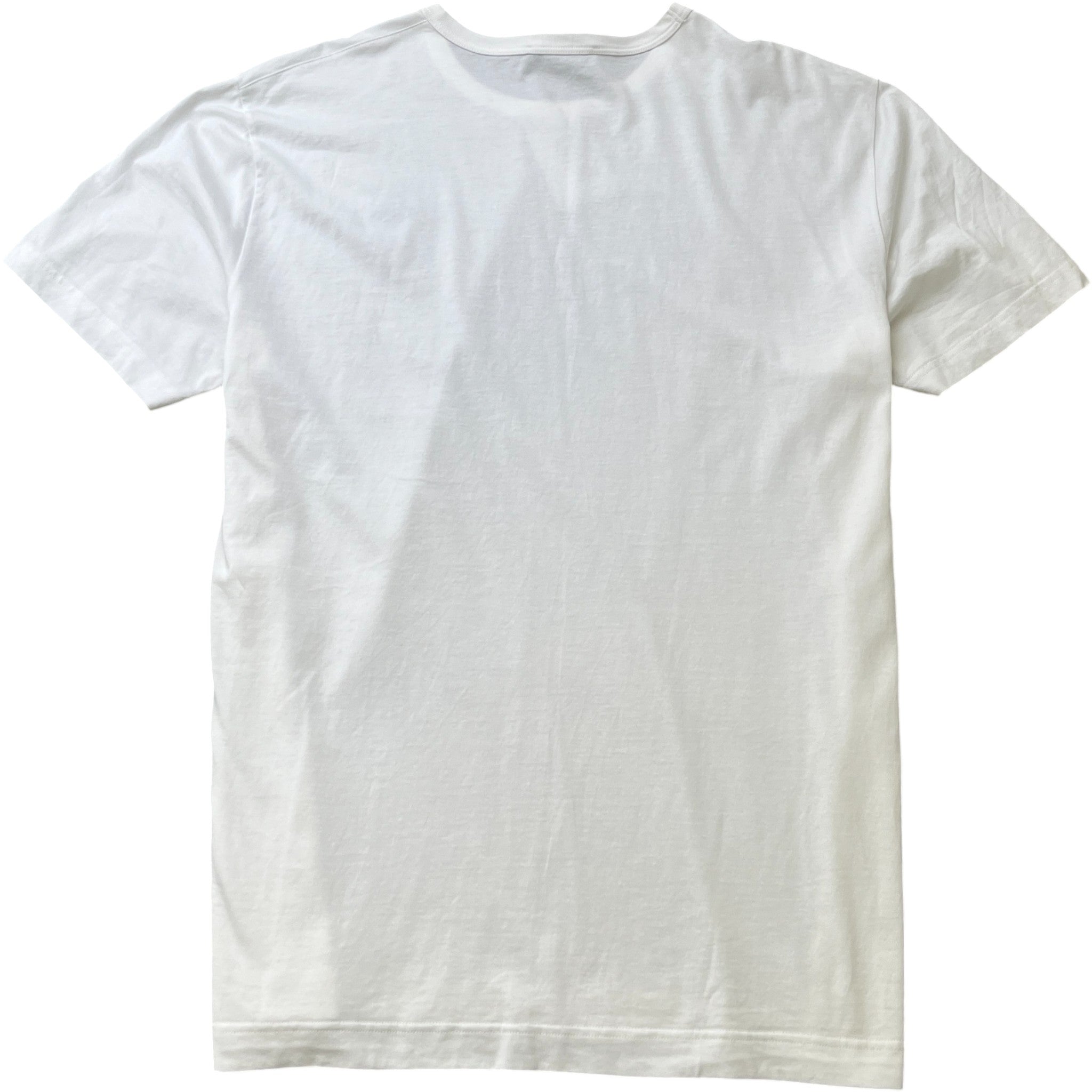 Men's Plaque Logo T-Shirt White Size XXXL