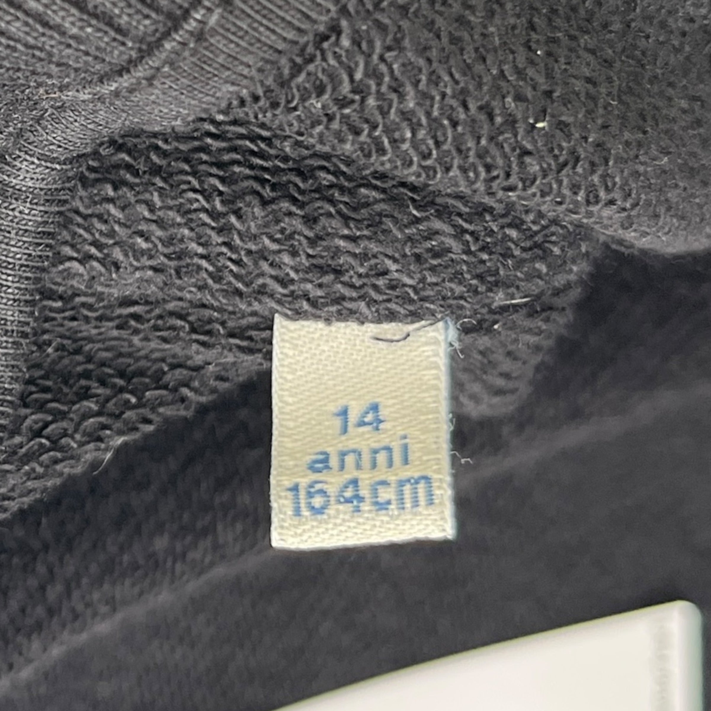 Men's Logo Stripe Boys Age 14 Track Jacket Black Size XXS