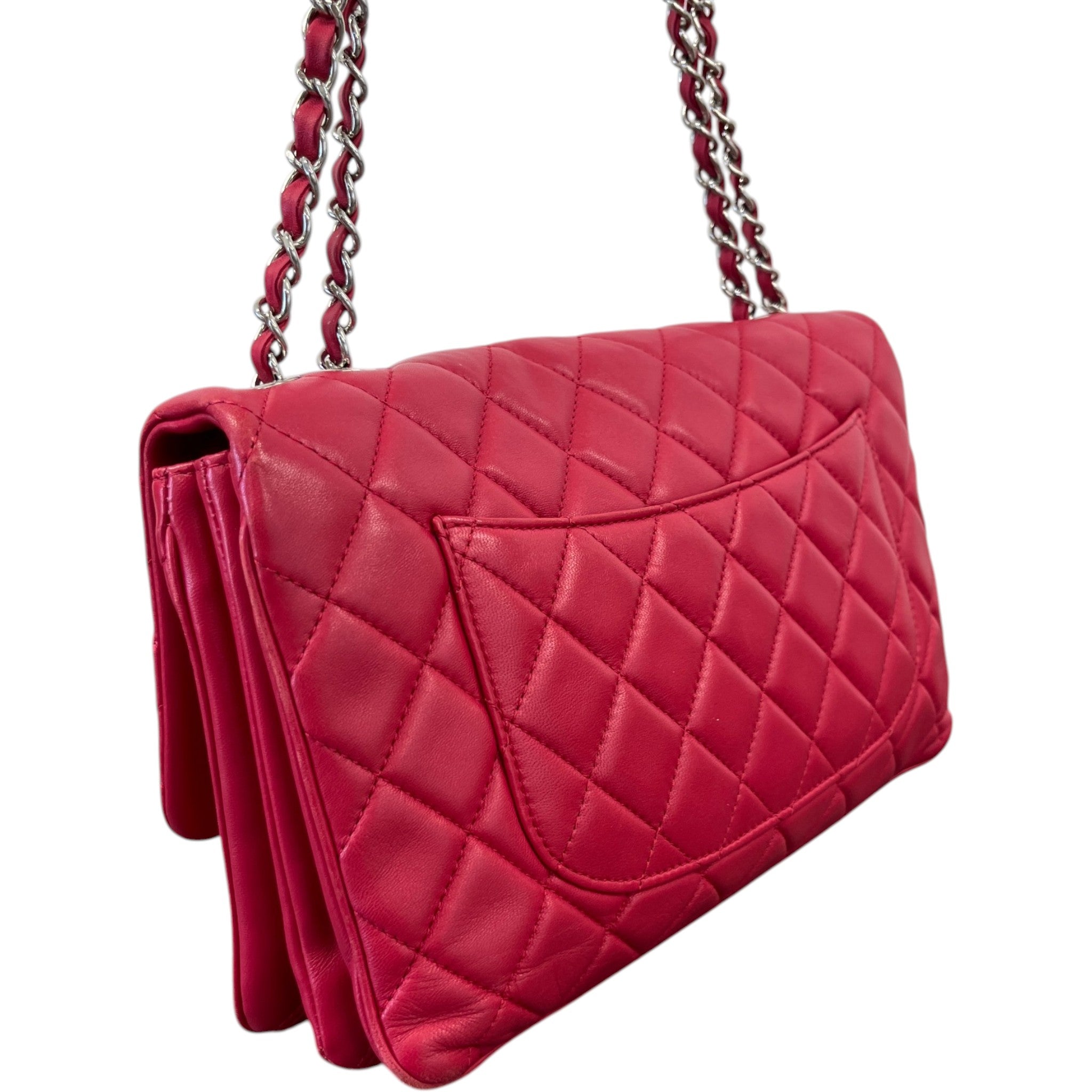 Women's Seasonal Triple Flap Bag Pink