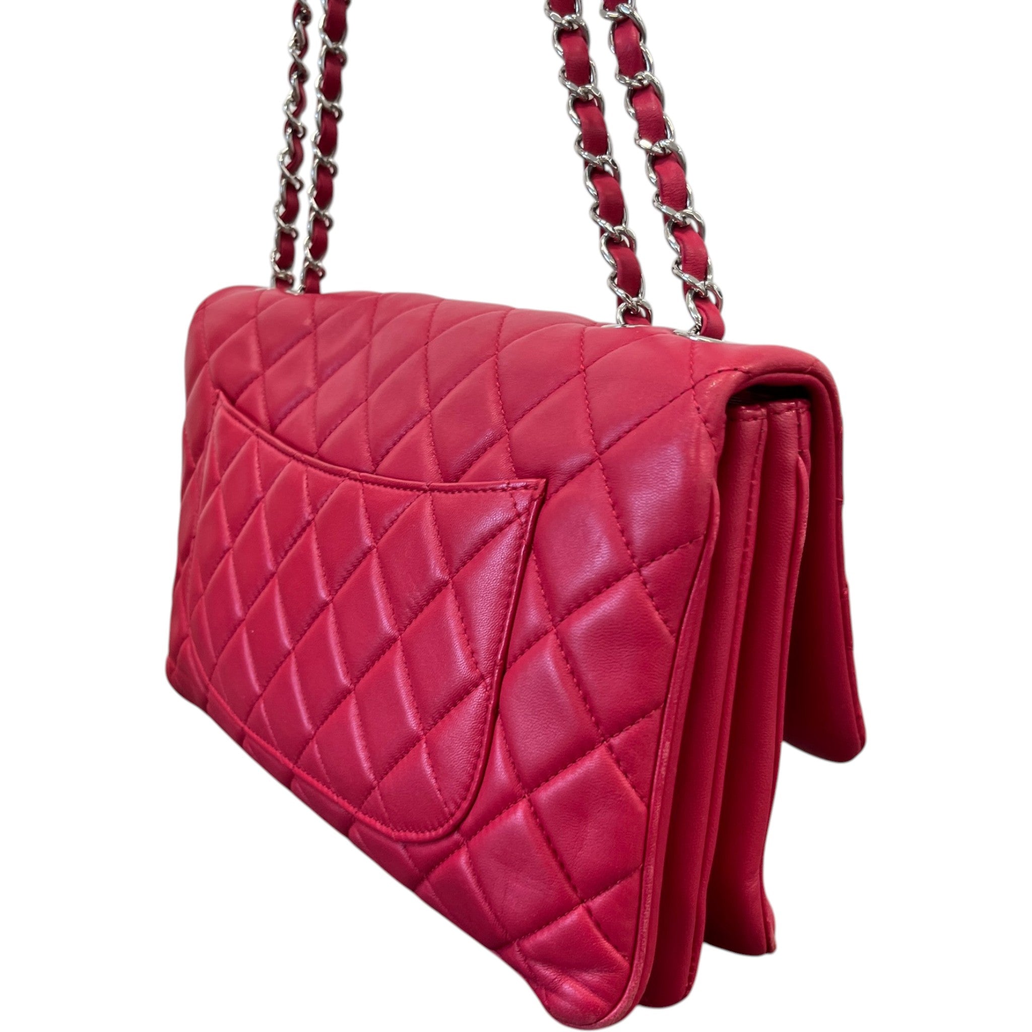 Women's Seasonal Triple Flap Bag Pink