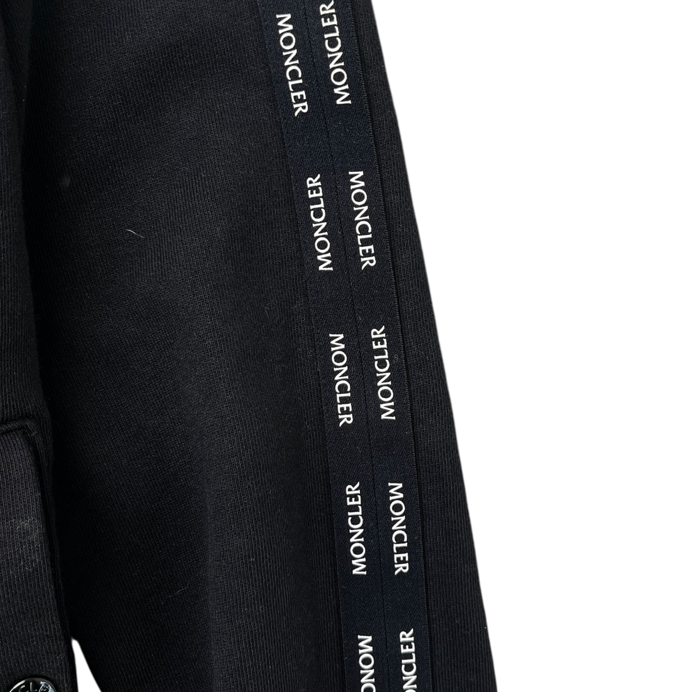 Men's Logo Stripe Boys Age 14 Track Jacket Black Size XXS