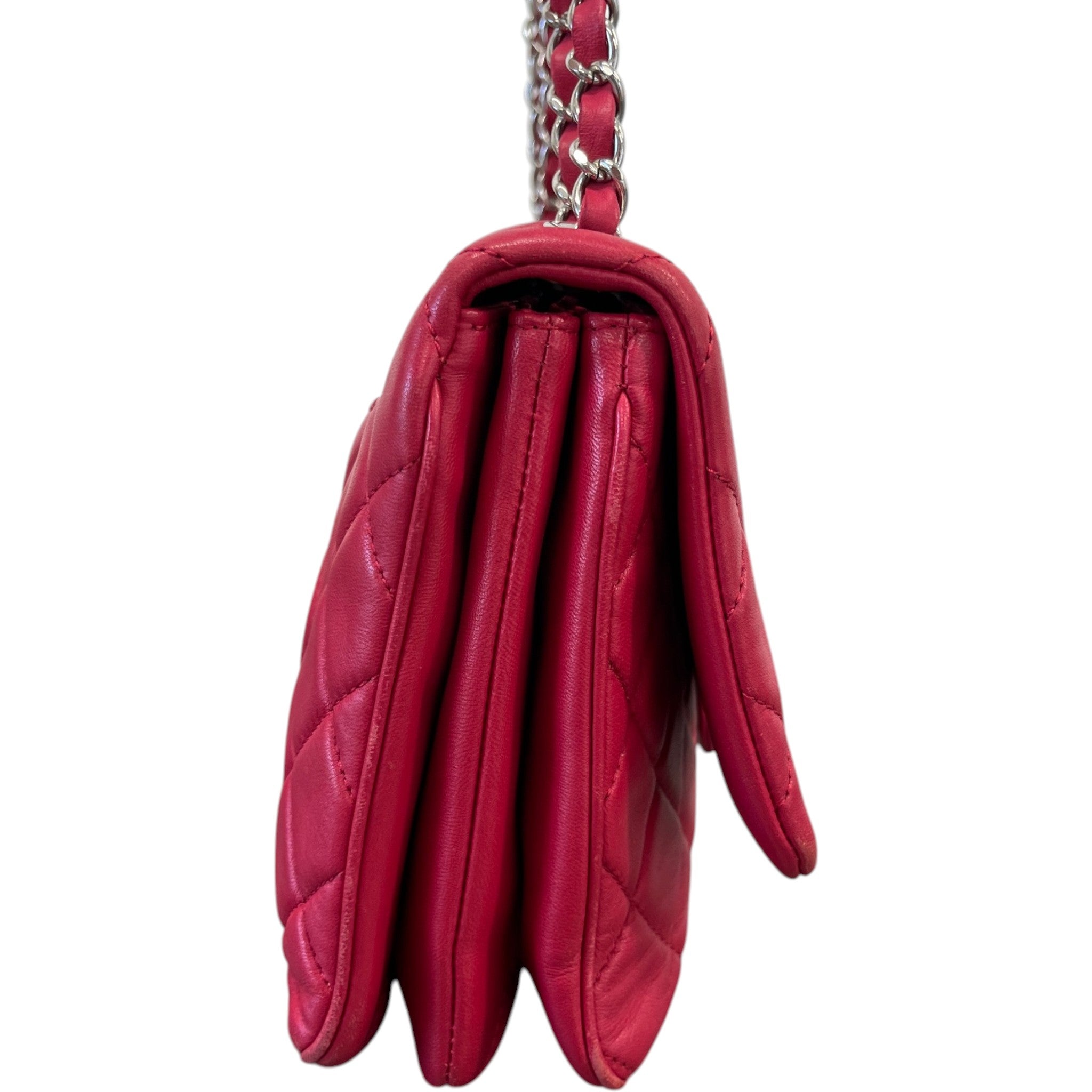 Women's Seasonal Triple Flap Bag Pink