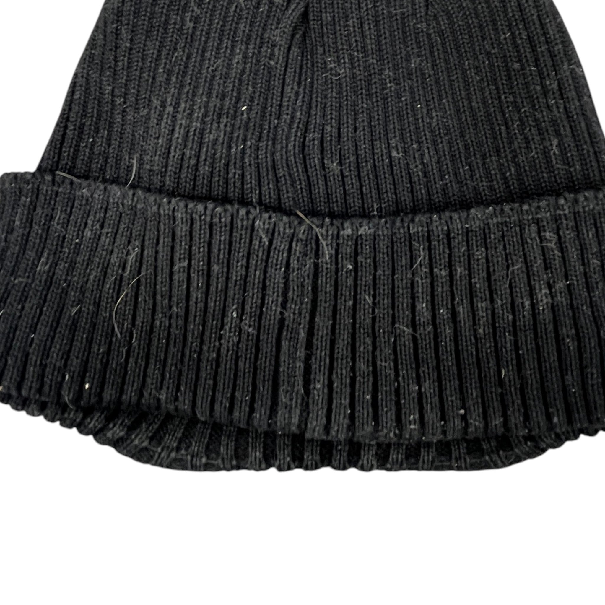 Men's Goggle Beanie Hat Black
