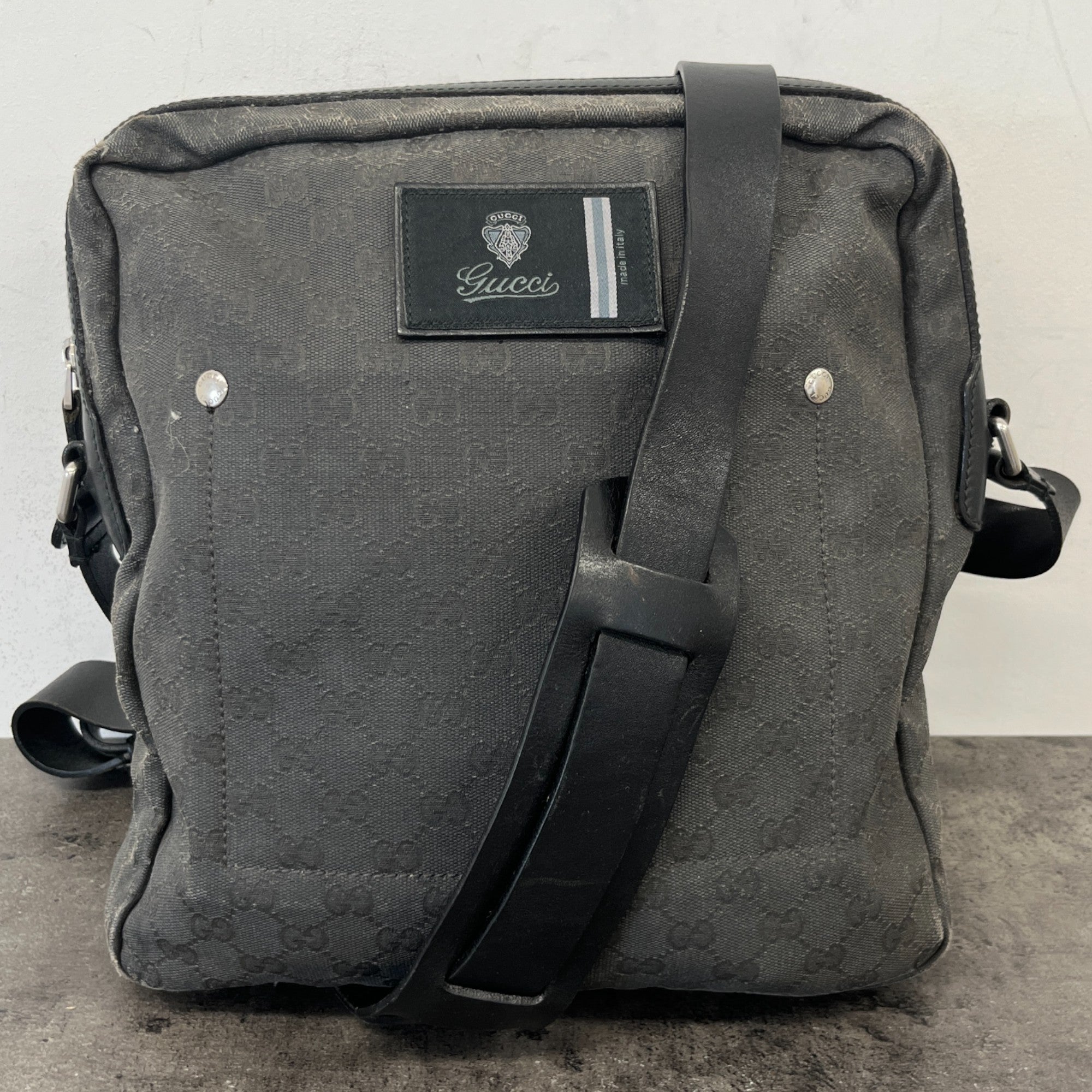 Men's Guccissima Messenger Bag Khaki