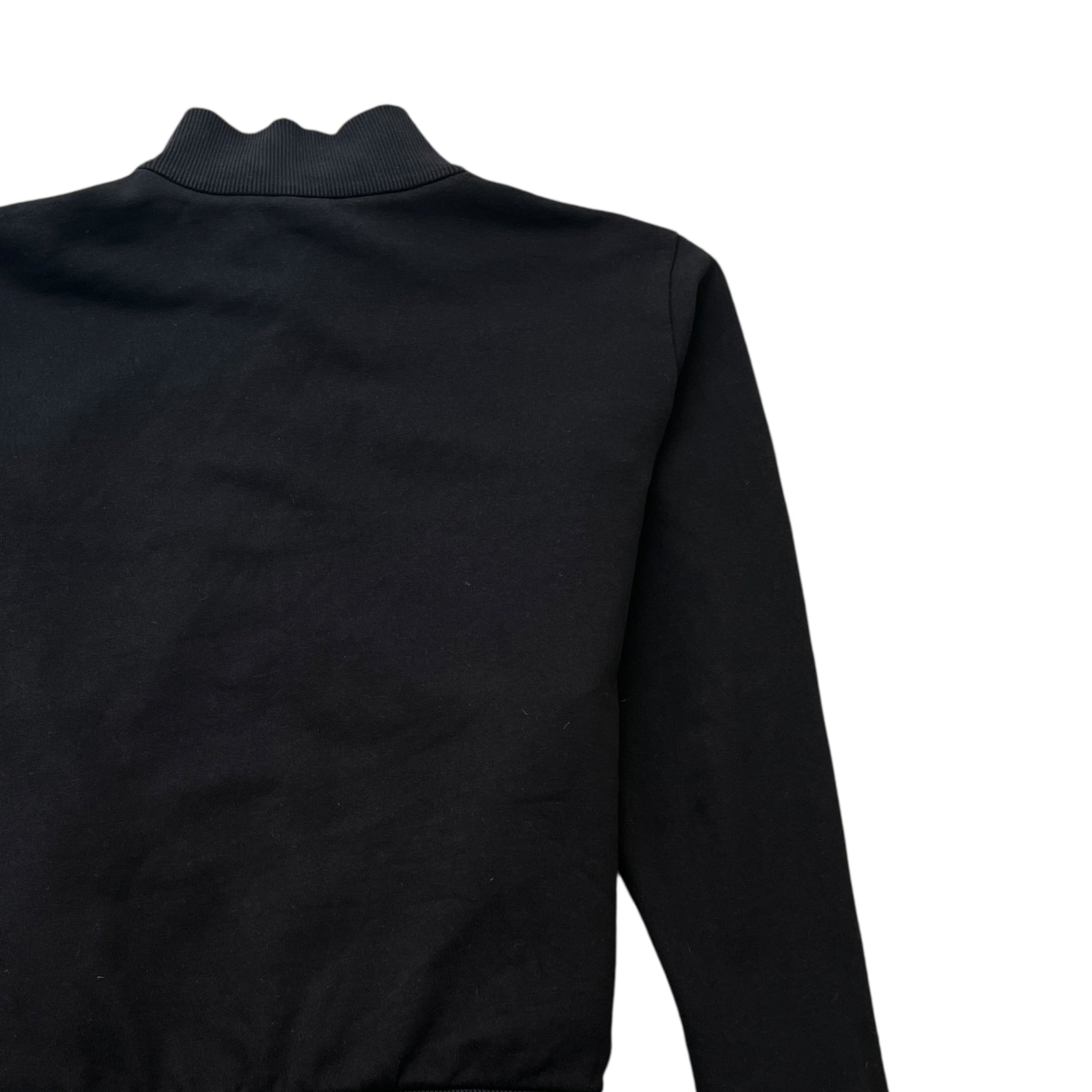 Men's Logo Stripe Boys Age 14 Track Jacket Black Size XXS