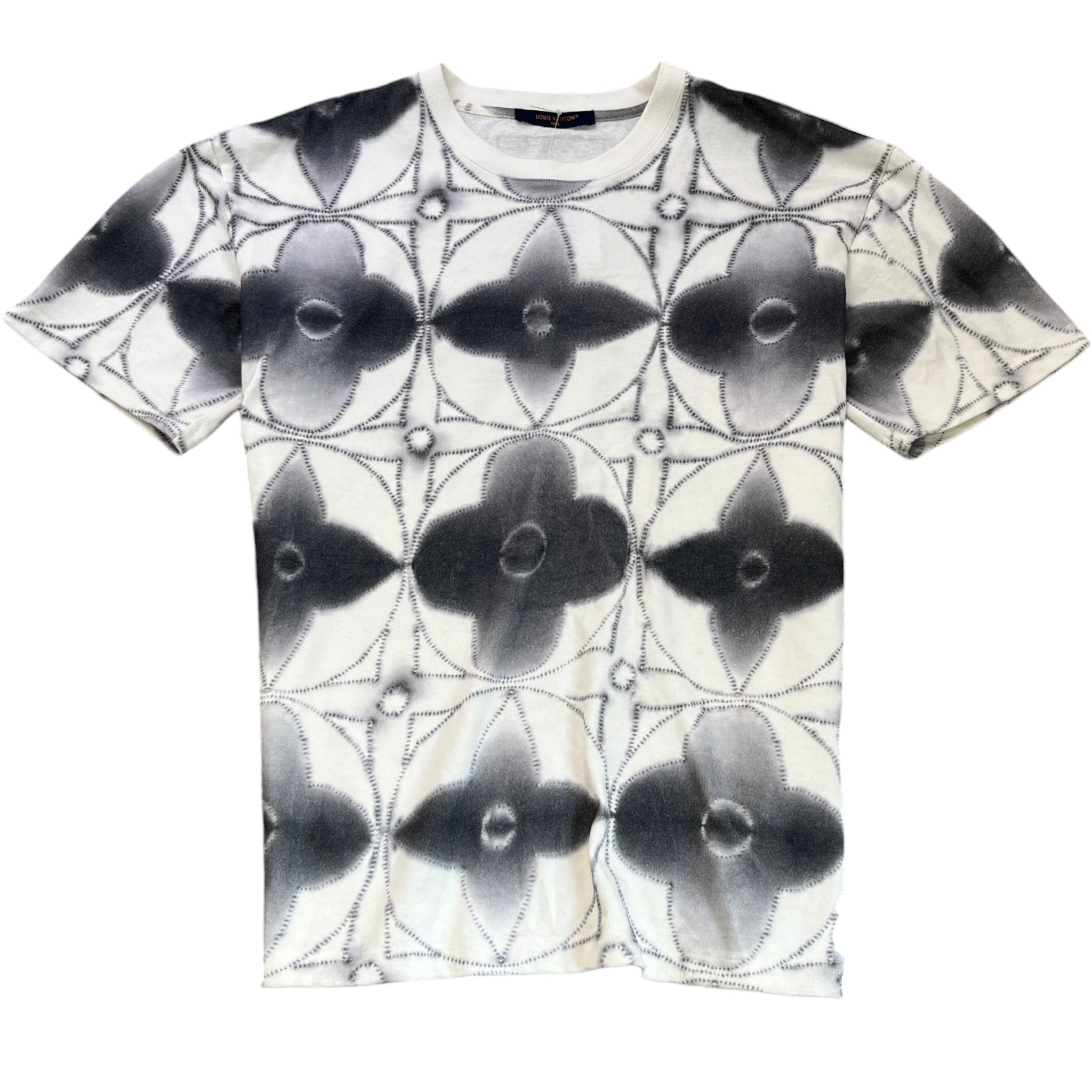 Men's Monogram Tie Dye T-Shirt White Size XL