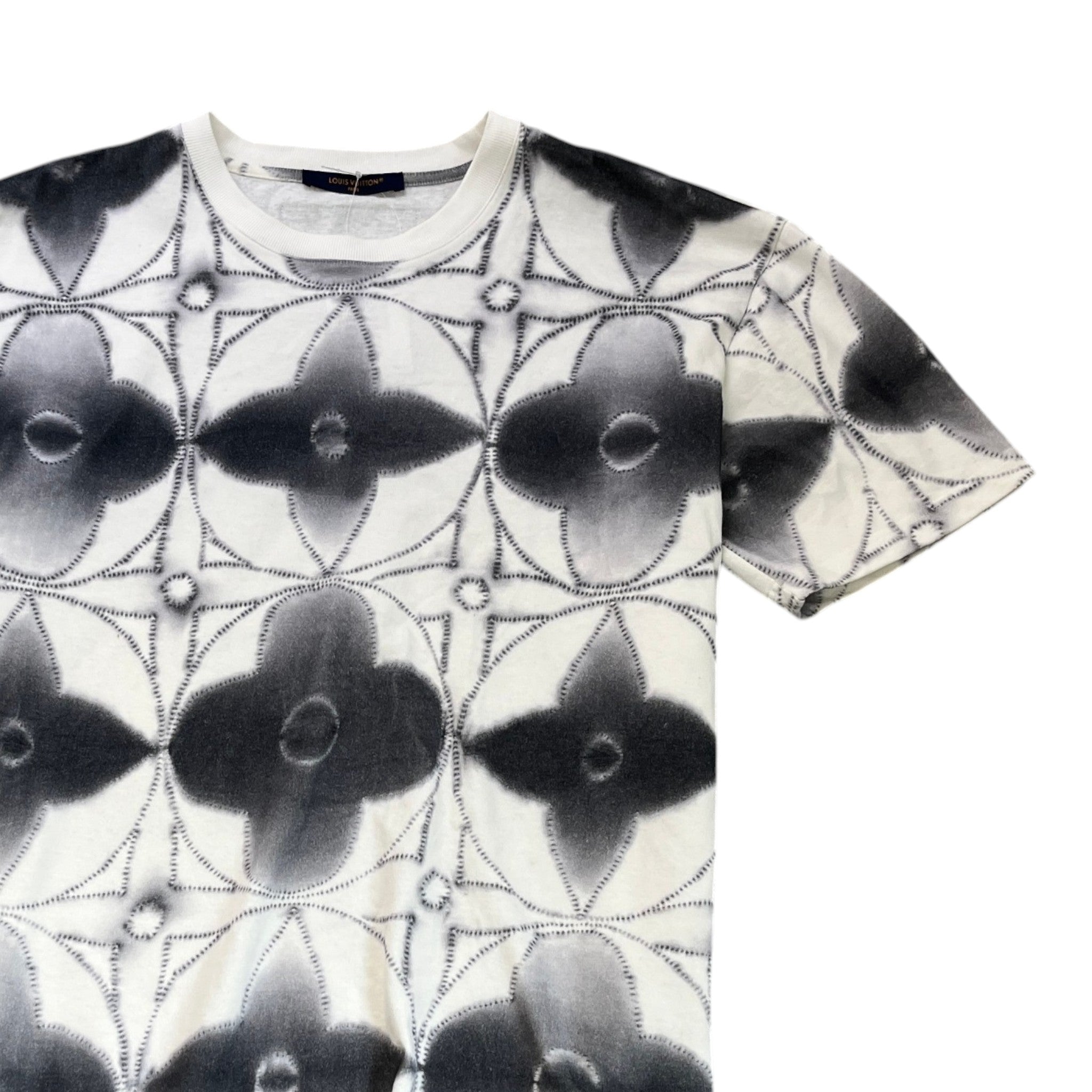 Men's Monogram Tie Dye T-Shirt White Size XL