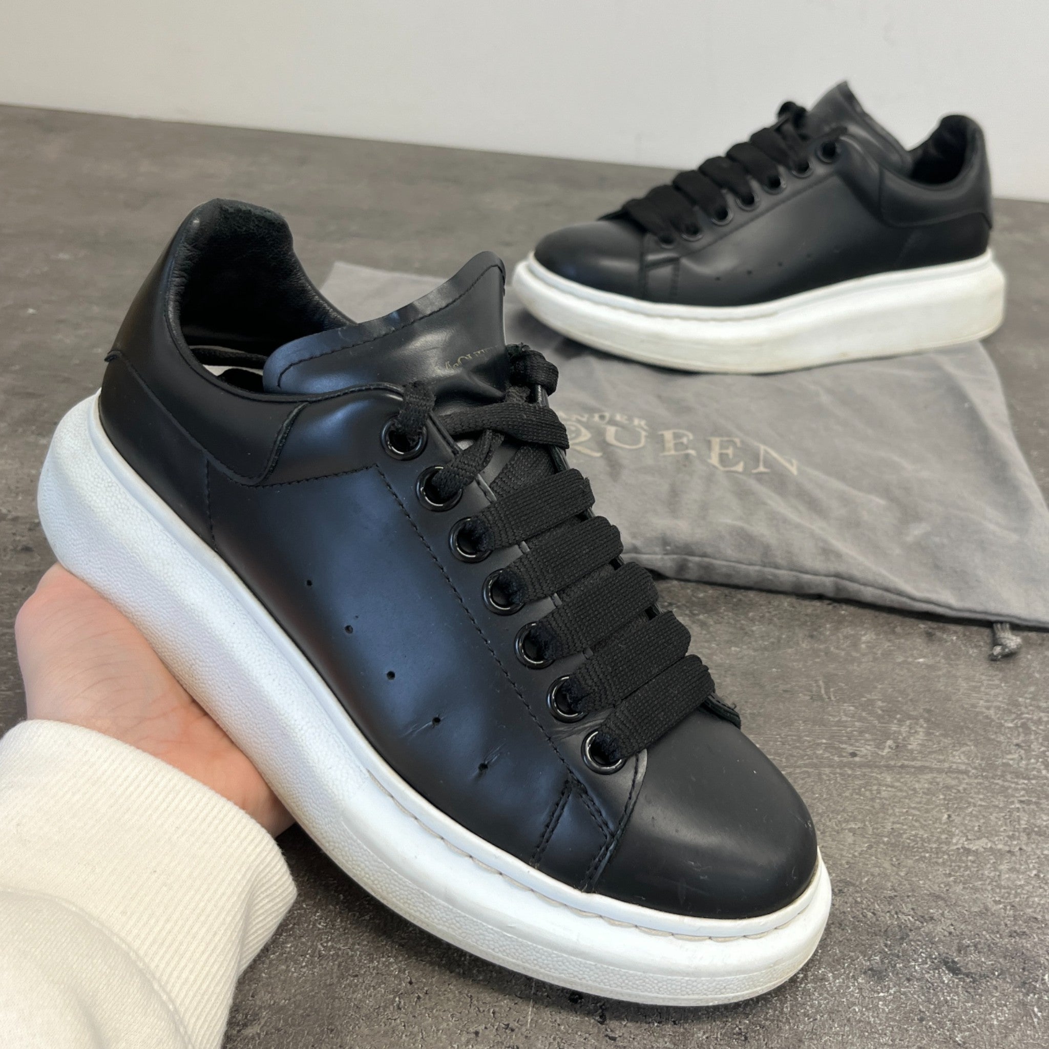 Women's Oversized Low Trainers Black Size EU 37 / UK 4
