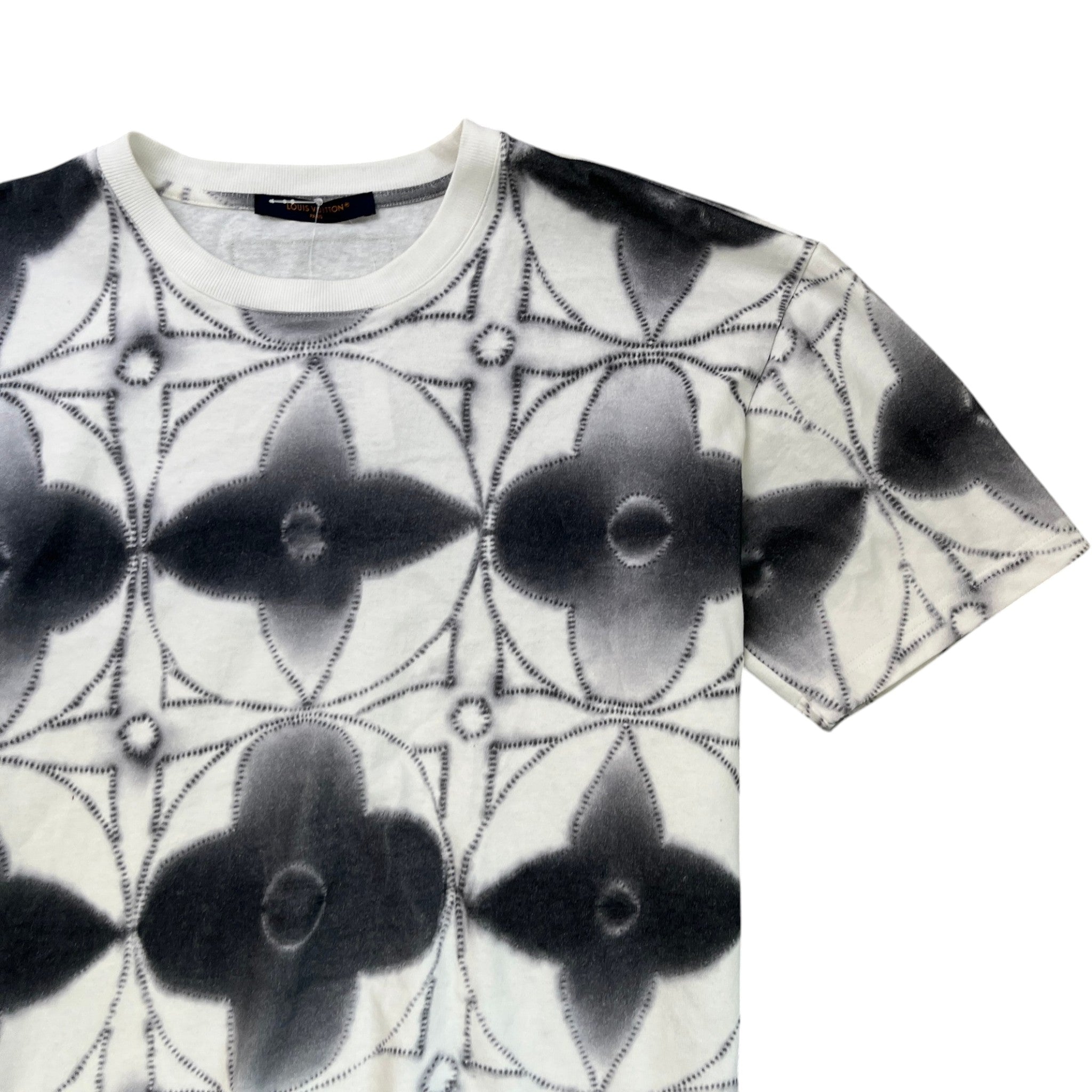Men's Monogram Tie Dye T-Shirt White Size XL