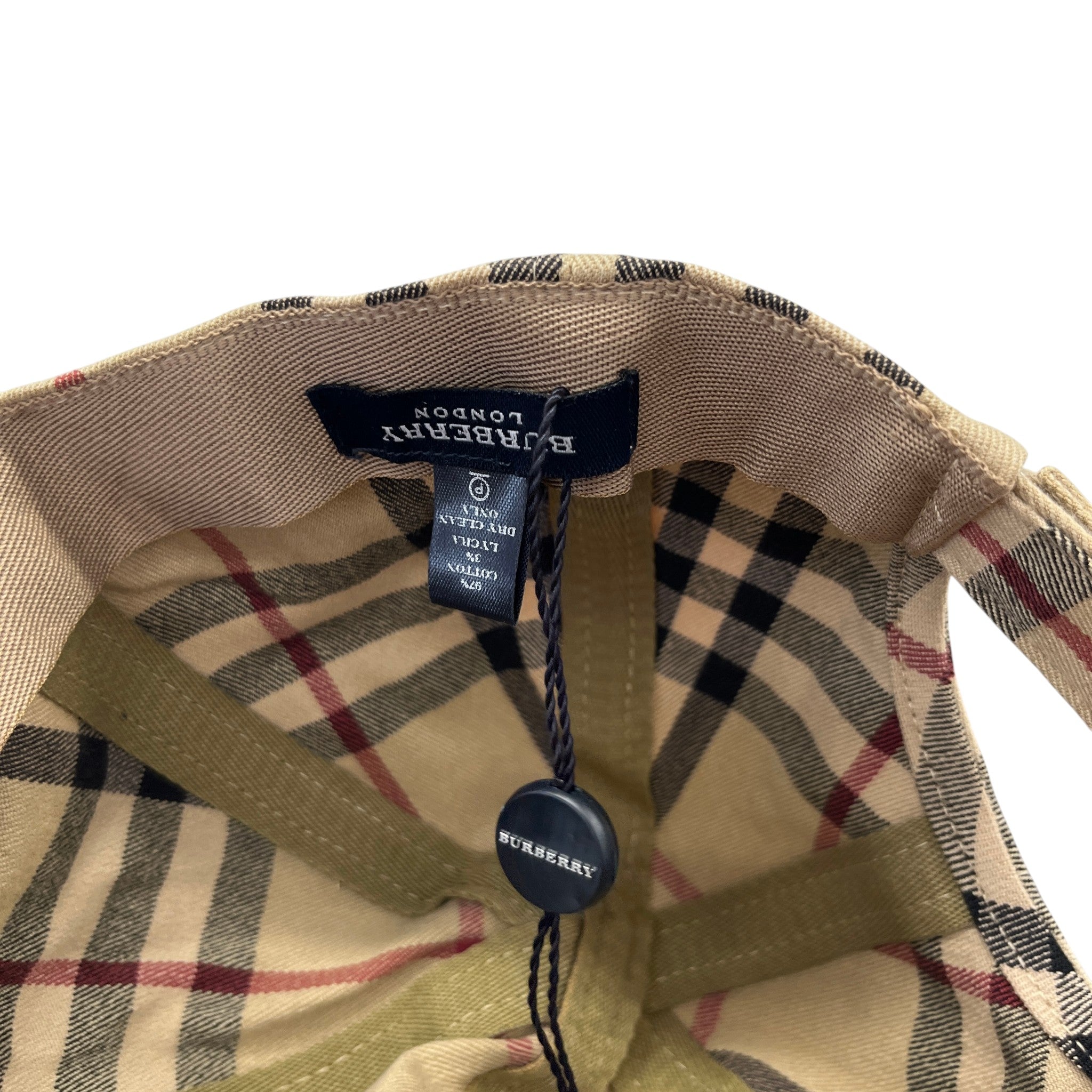 Men's Nova Check Hat Beige