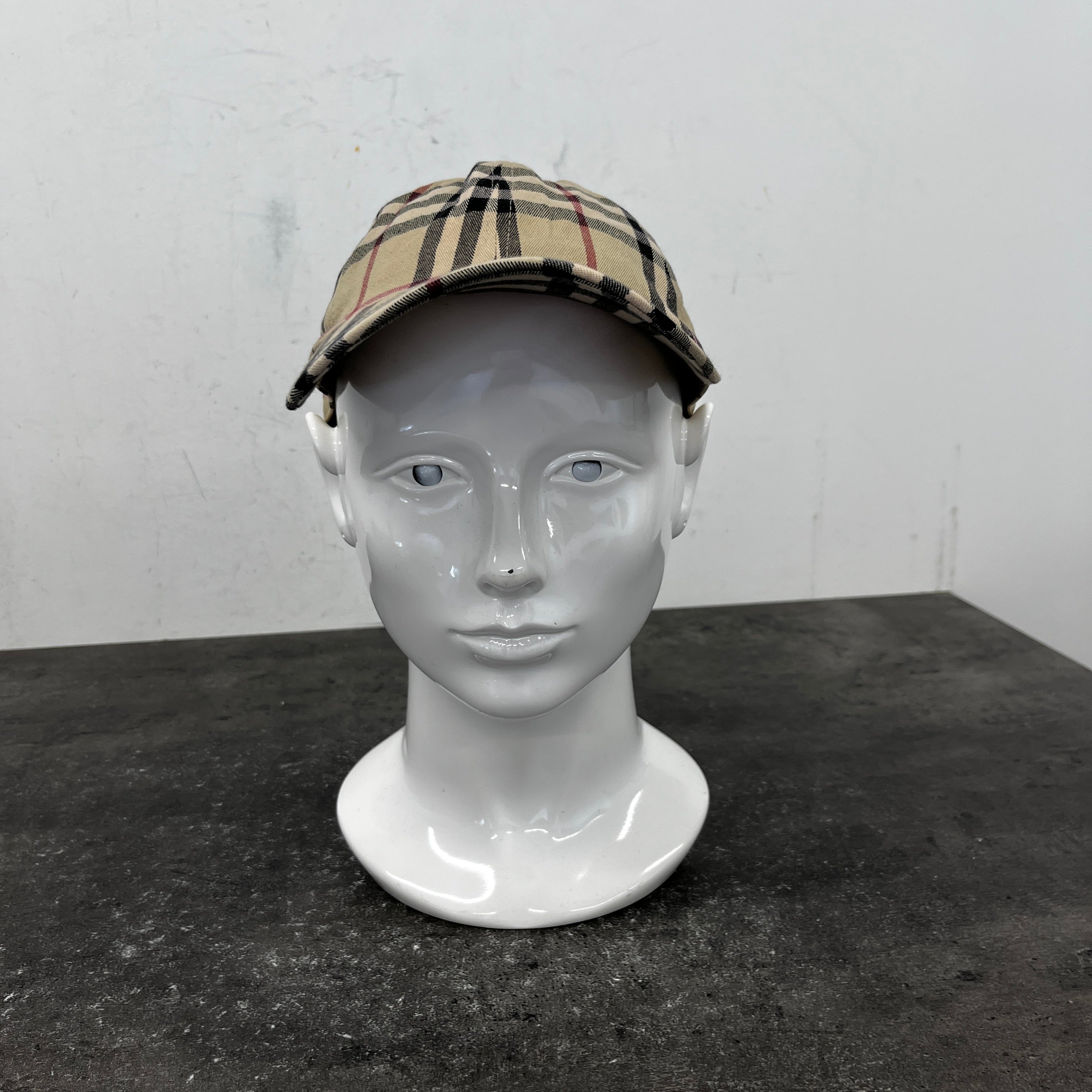 Men's Nova Check Hat Beige