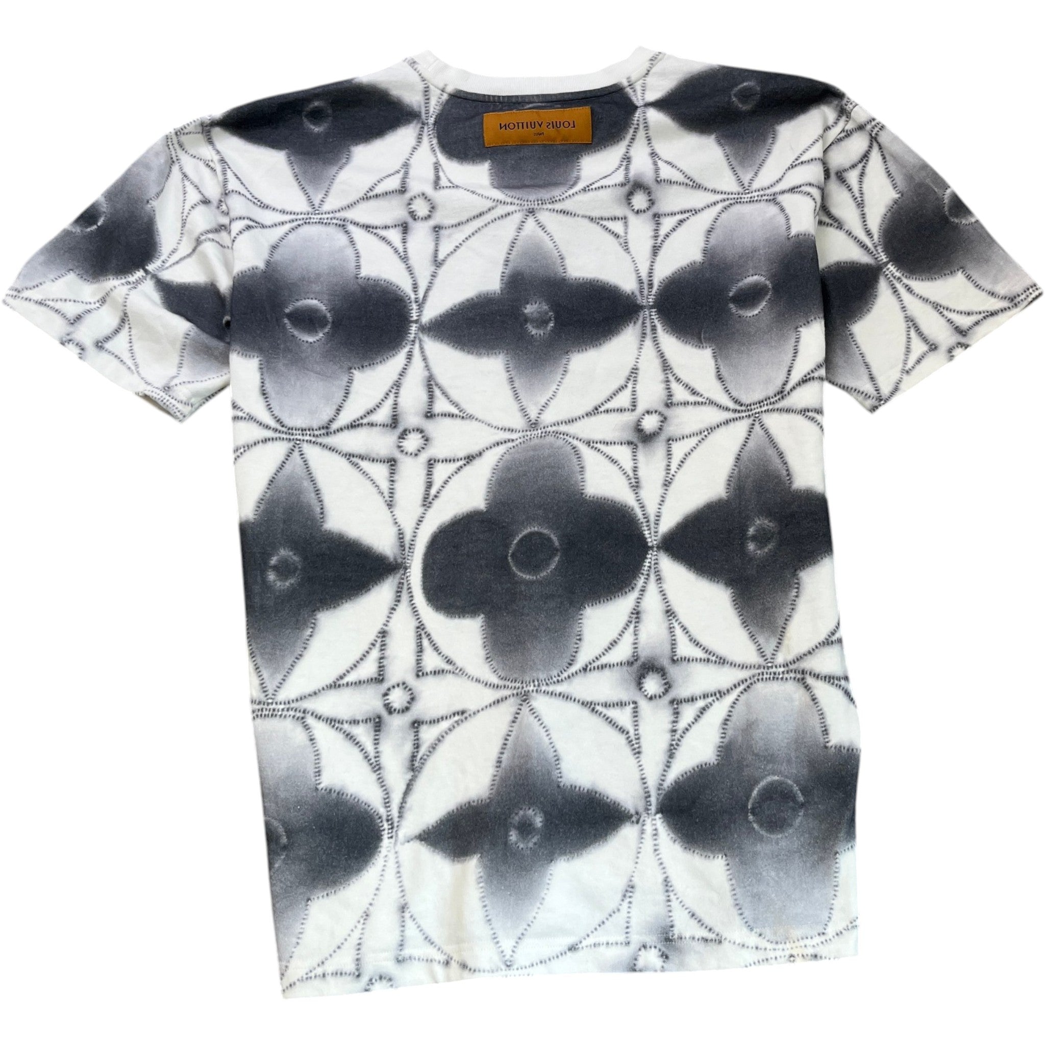 Men's Monogram Tie Dye T-Shirt White Size XL