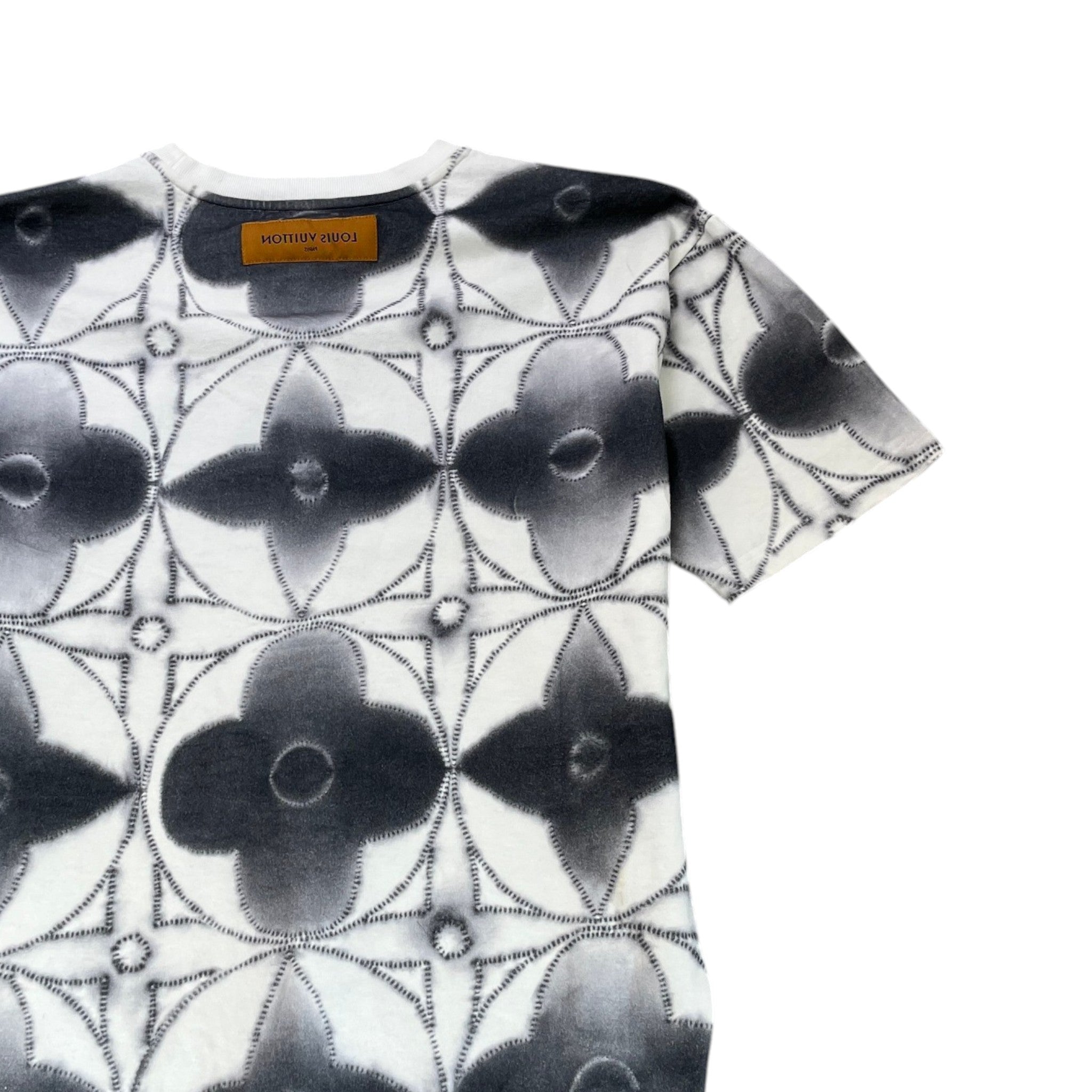 Men's Monogram Tie Dye T-Shirt White Size XL