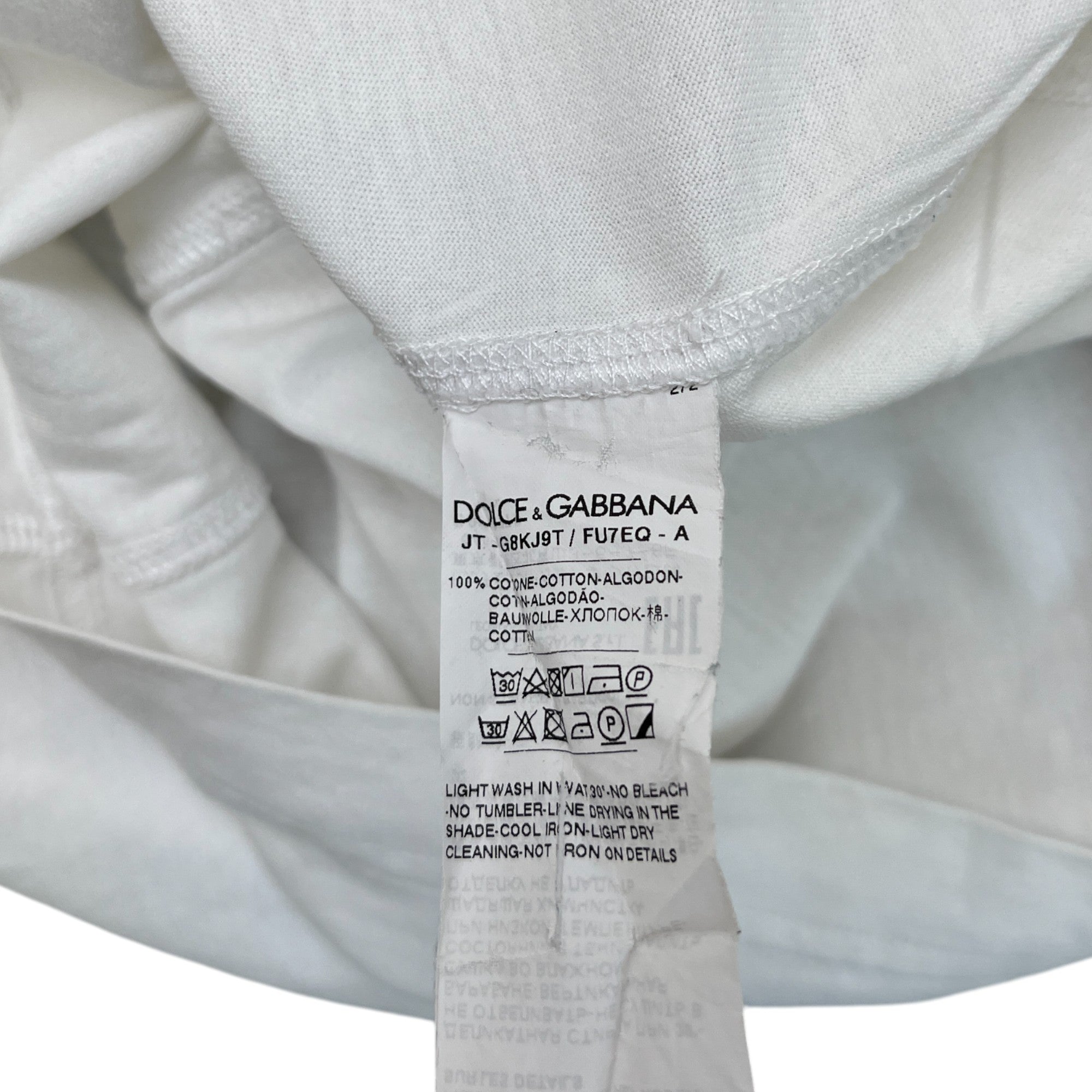 Men's Plaque Logo T-Shirt White Size IT 44 / UK XS