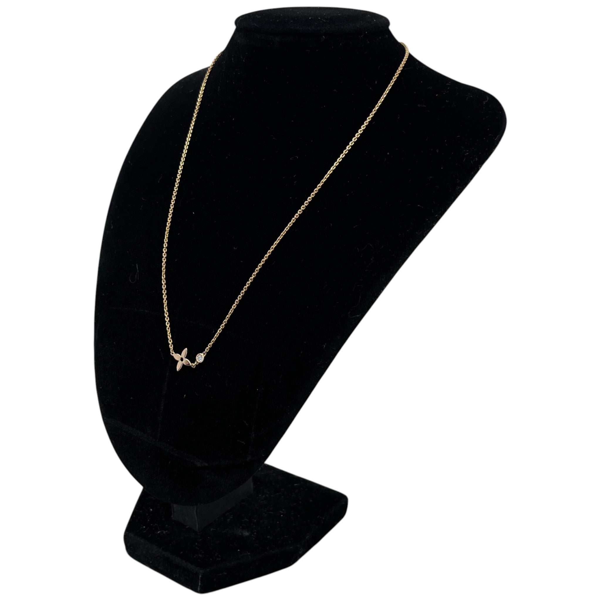 Women's Blossom Pendant, Pink Gold Necklace Gold