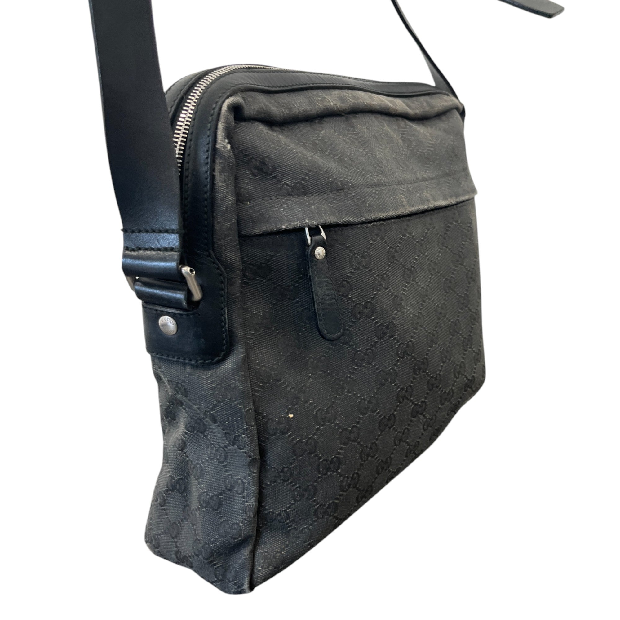 Men's Guccissima Messenger Bag Khaki