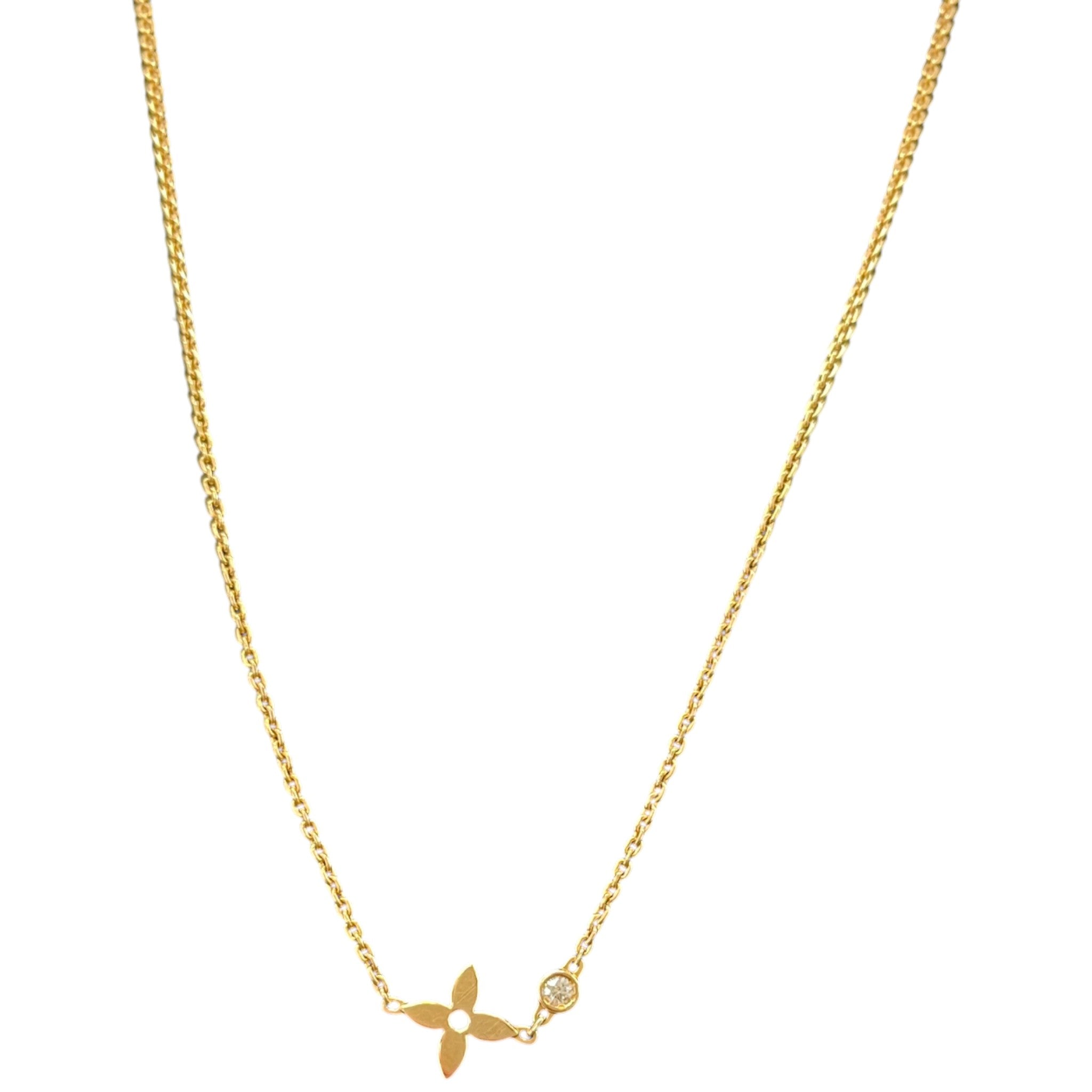 Women's Blossom Pendant, Pink Gold Necklace Gold