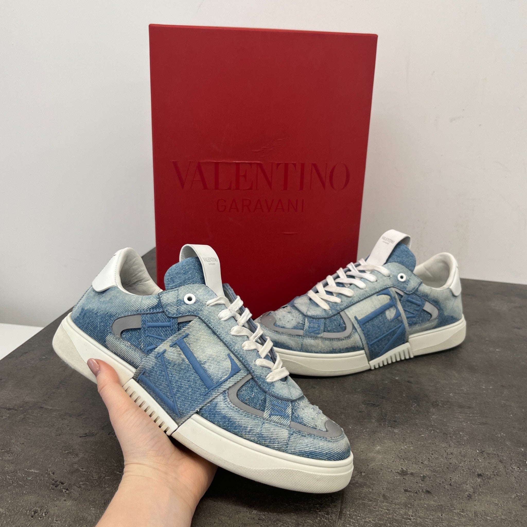 Men's Vl7N Low Trainers Blue Size EU 40.5 / UK 6.5