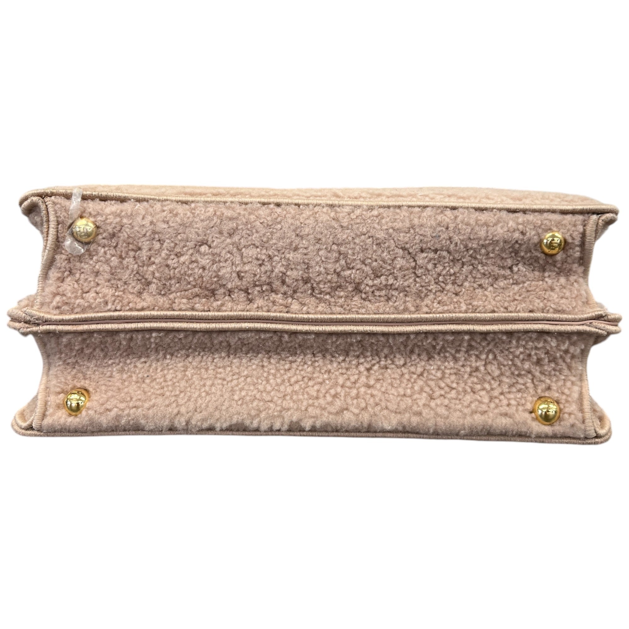 Women's Small Peekaboo Shearling Handbag Pink