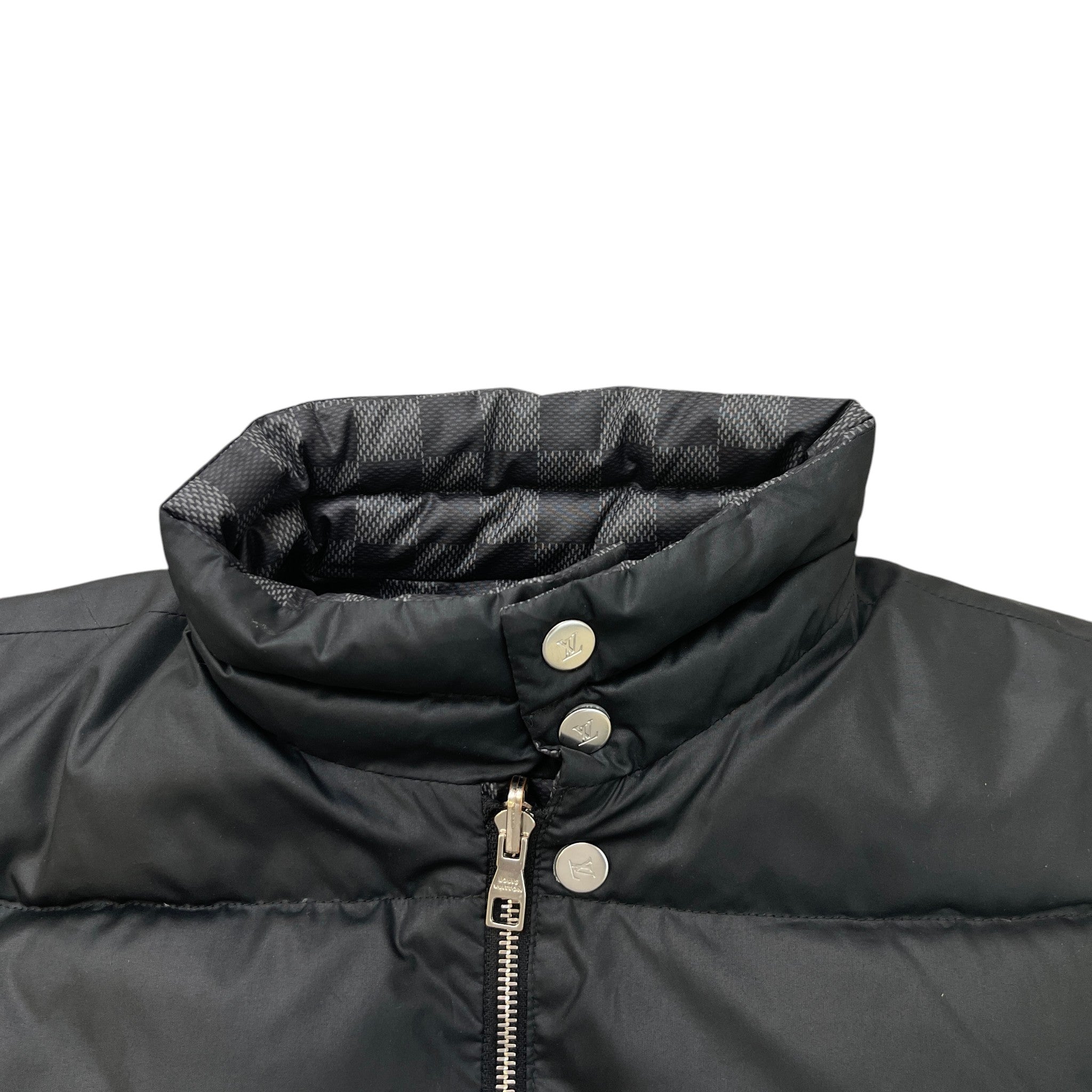 Men's Damier Graphite Boys Age 6 Reversible Gilet Black Size XXS