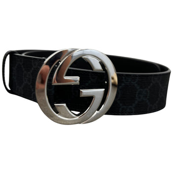 Men's Interlocking G Belt Black Size 32