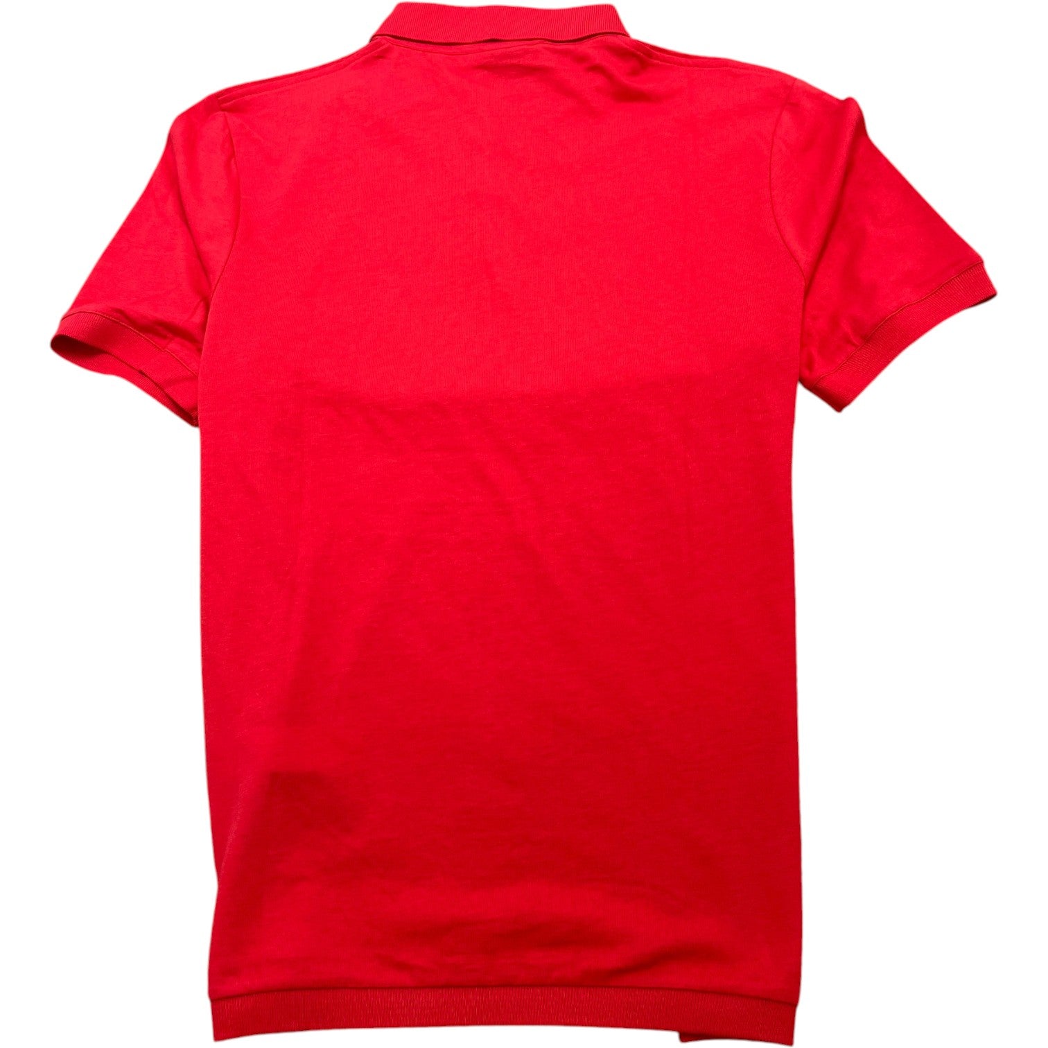 Men's Logo Patch Polo Shirt Red Size XL