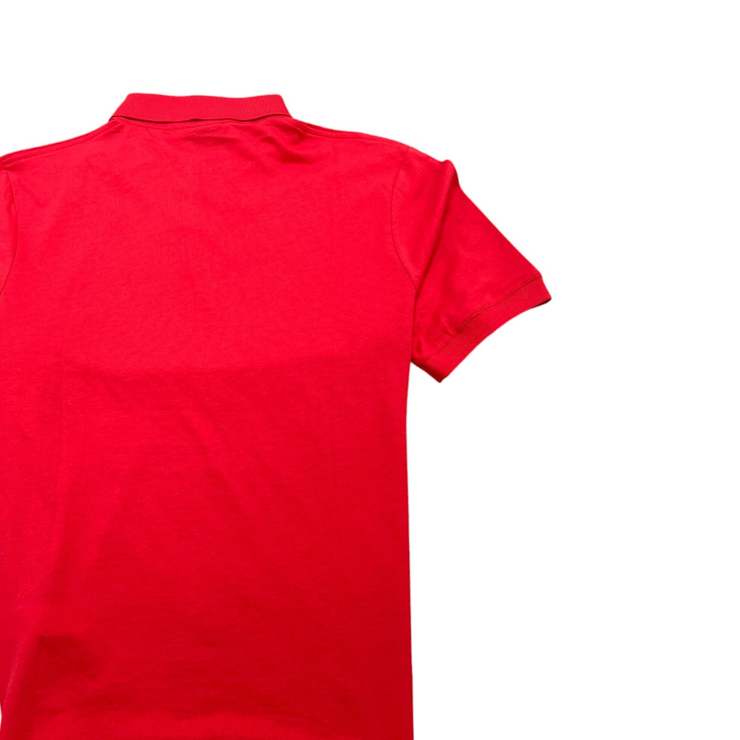 Men's Logo Patch Polo Shirt Red Size XL