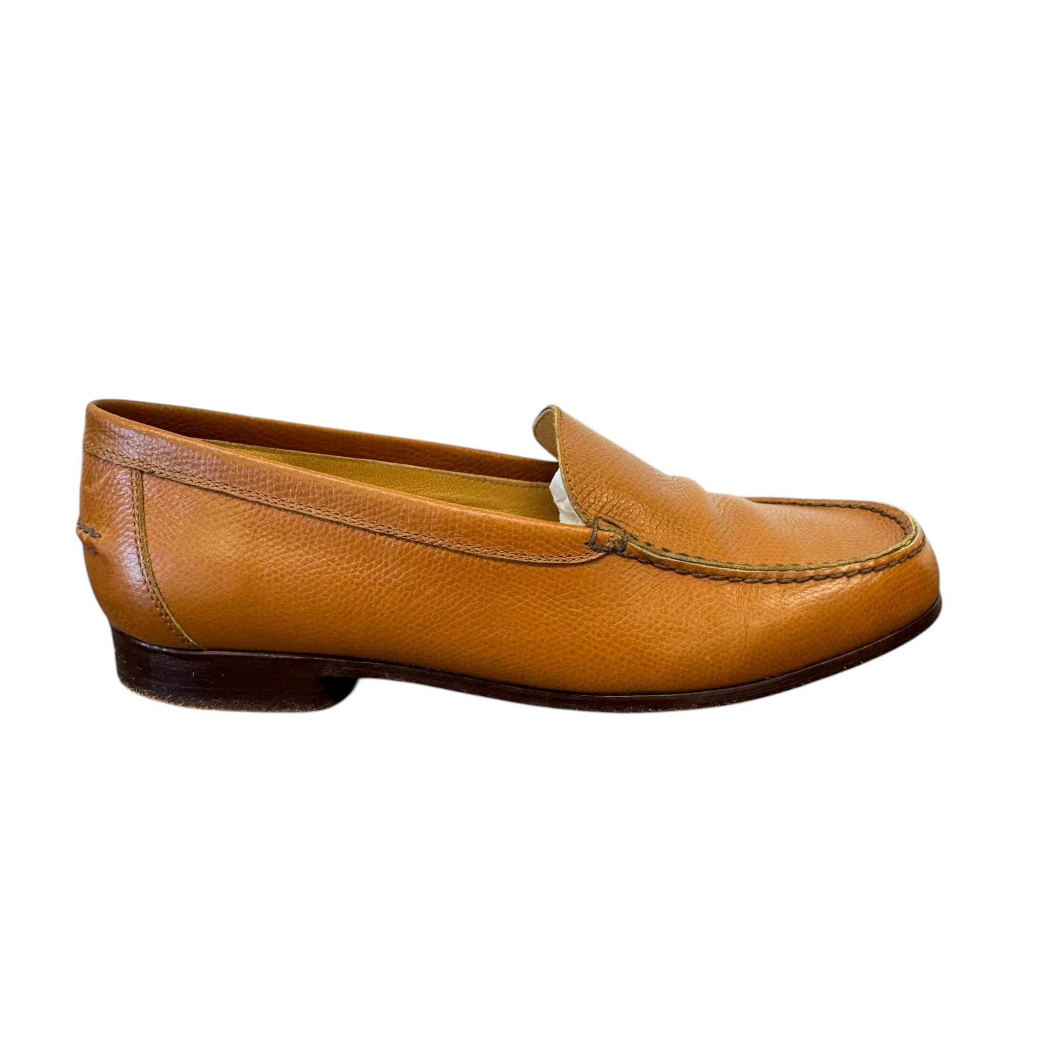 Women's Leather Loafers Brown Size EU 38 / UK 5