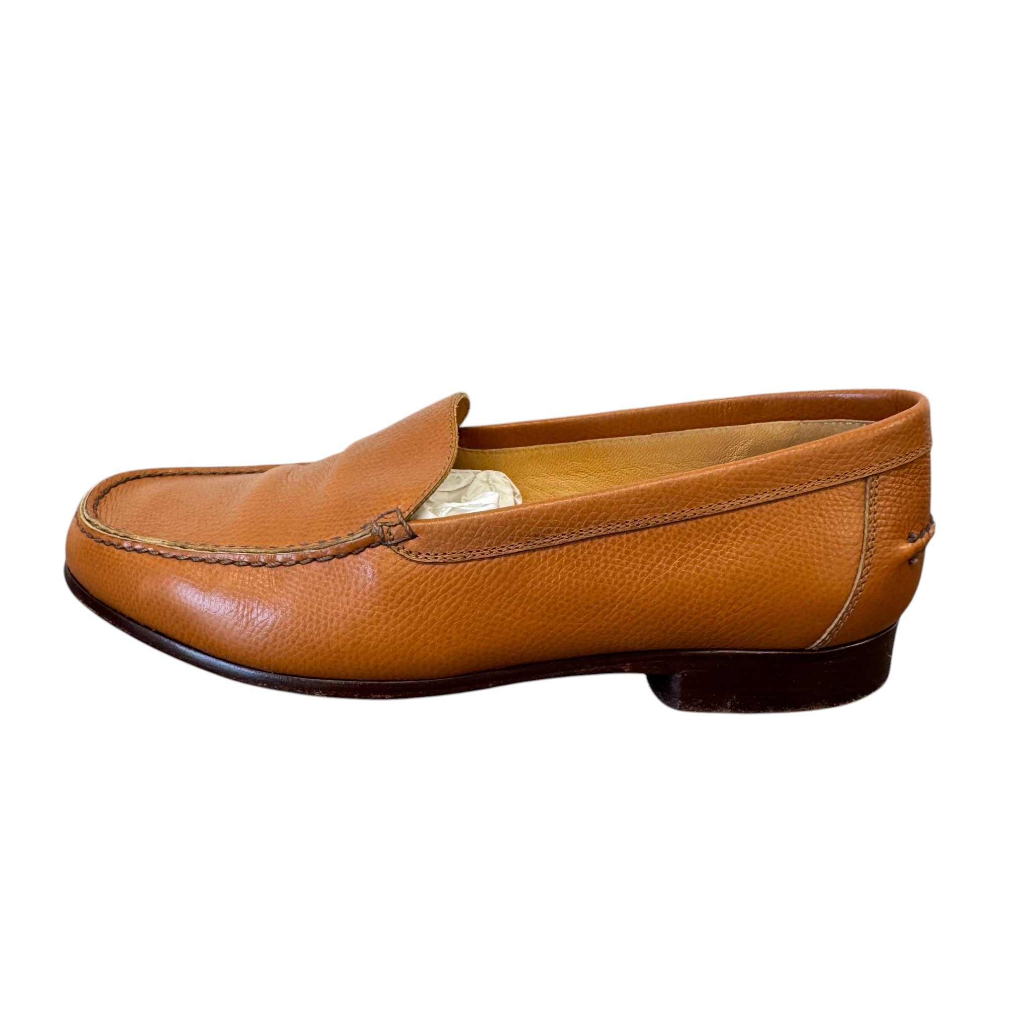 Women's Leather Loafers Brown Size EU 38 / UK 5