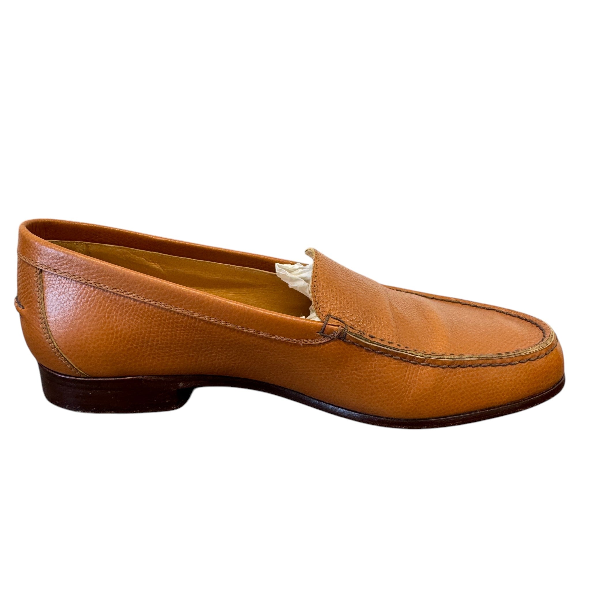 Women's Leather Loafers Brown Size EU 38 / UK 5