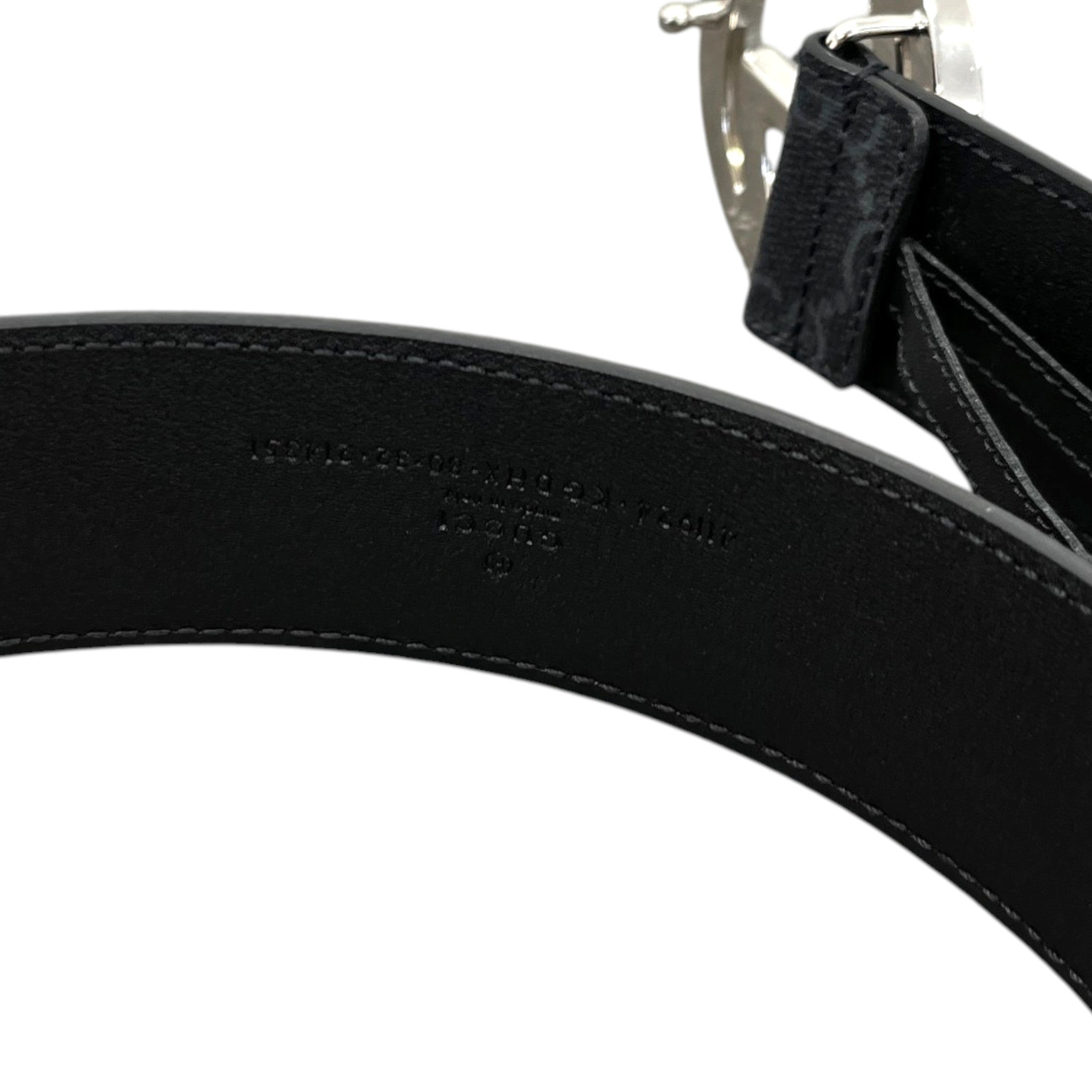 Men's Interlocking G Belt Black Size Waist 32"
