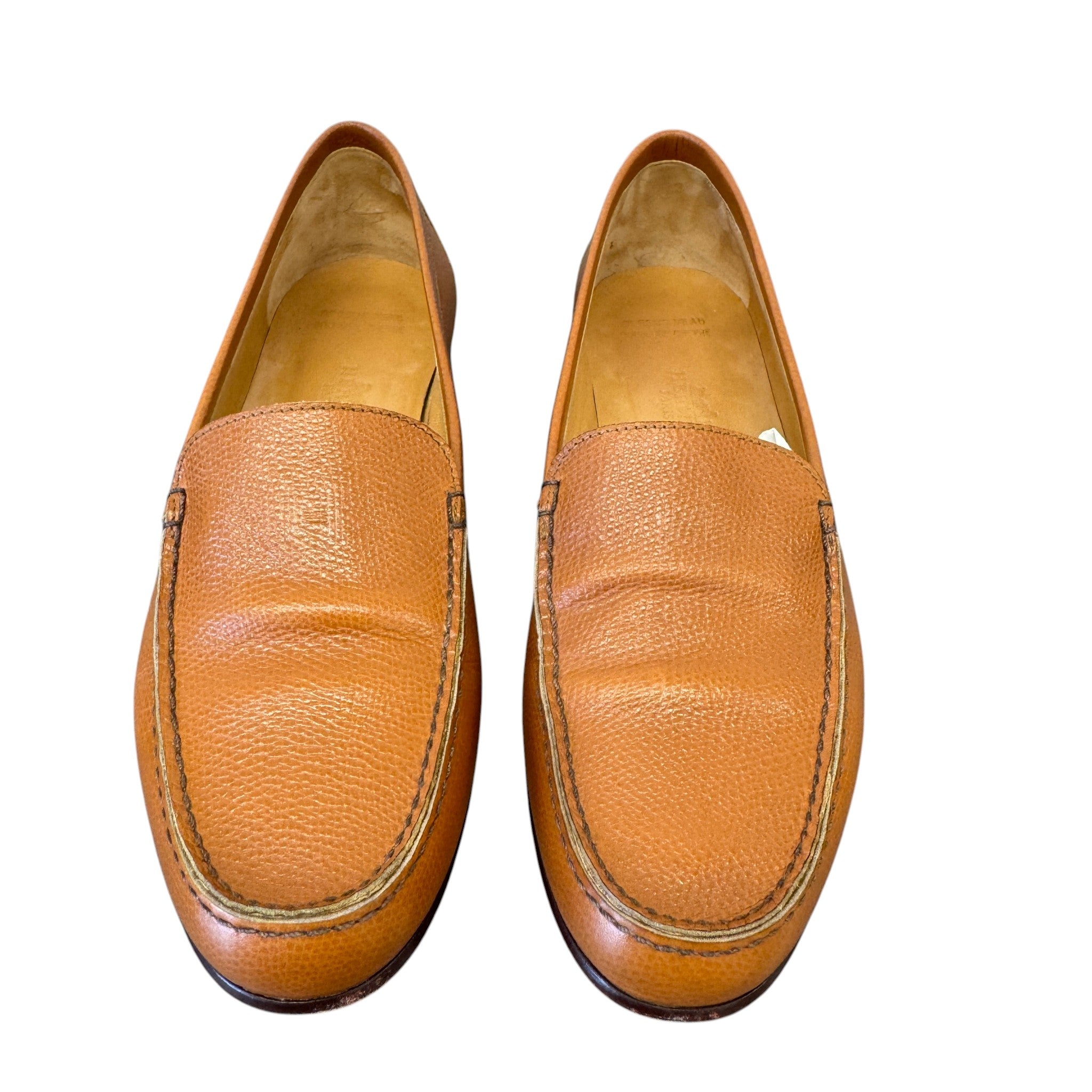 Women's Leather Loafers Brown Size EU 38 / UK 5