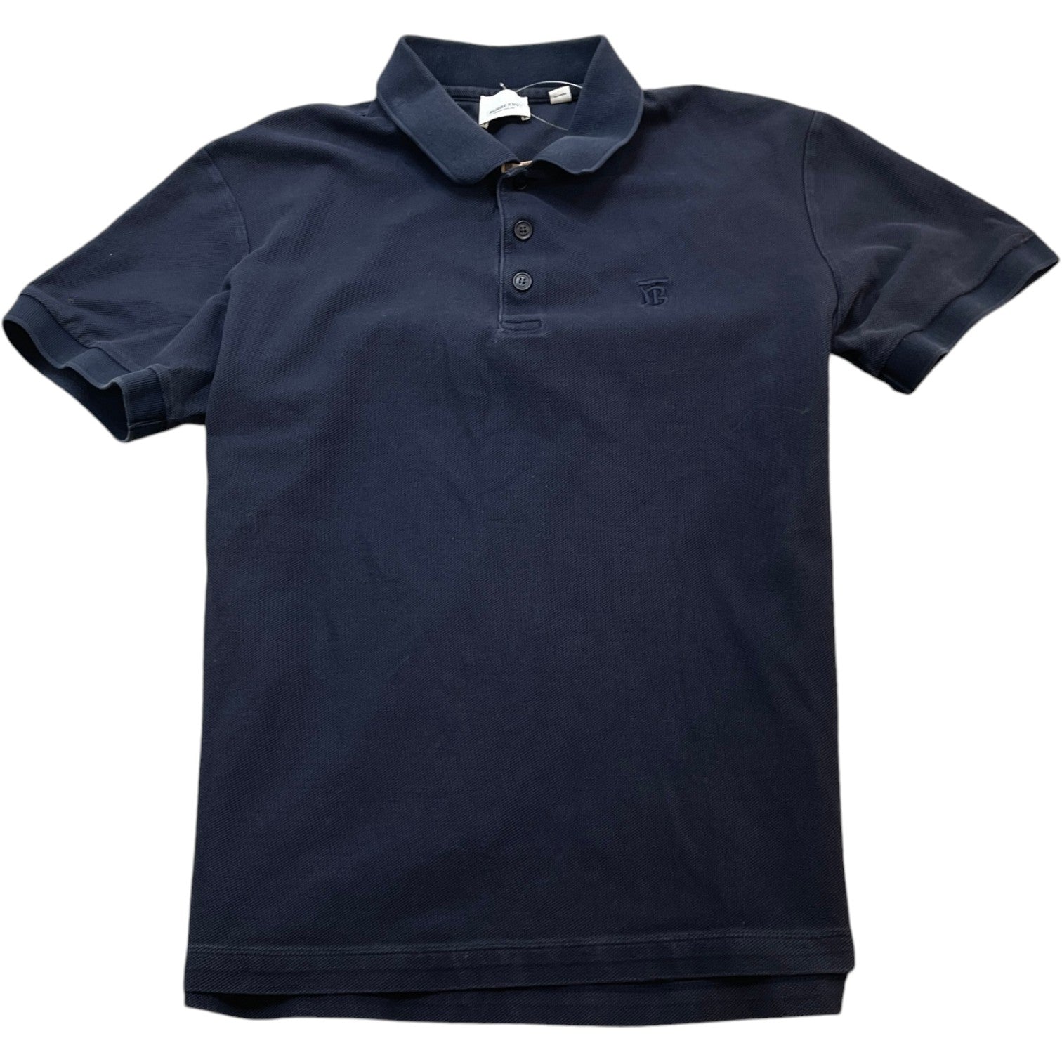 Men's Embroidered Logo Polo Shirt Navy Size L