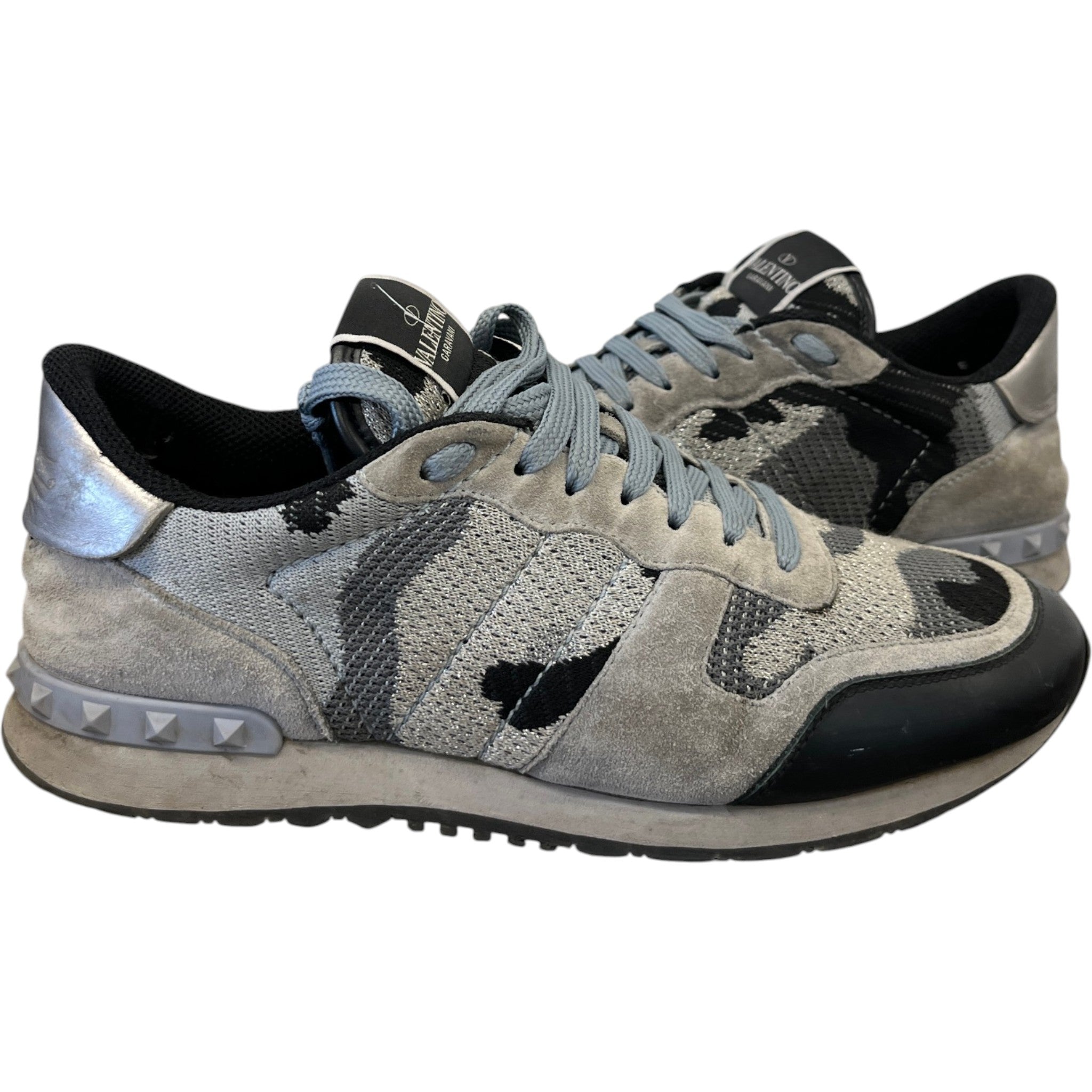 Men's Rockrunner Camouflage Low Trainers Grey Size EU 42.5 / UK 8.5