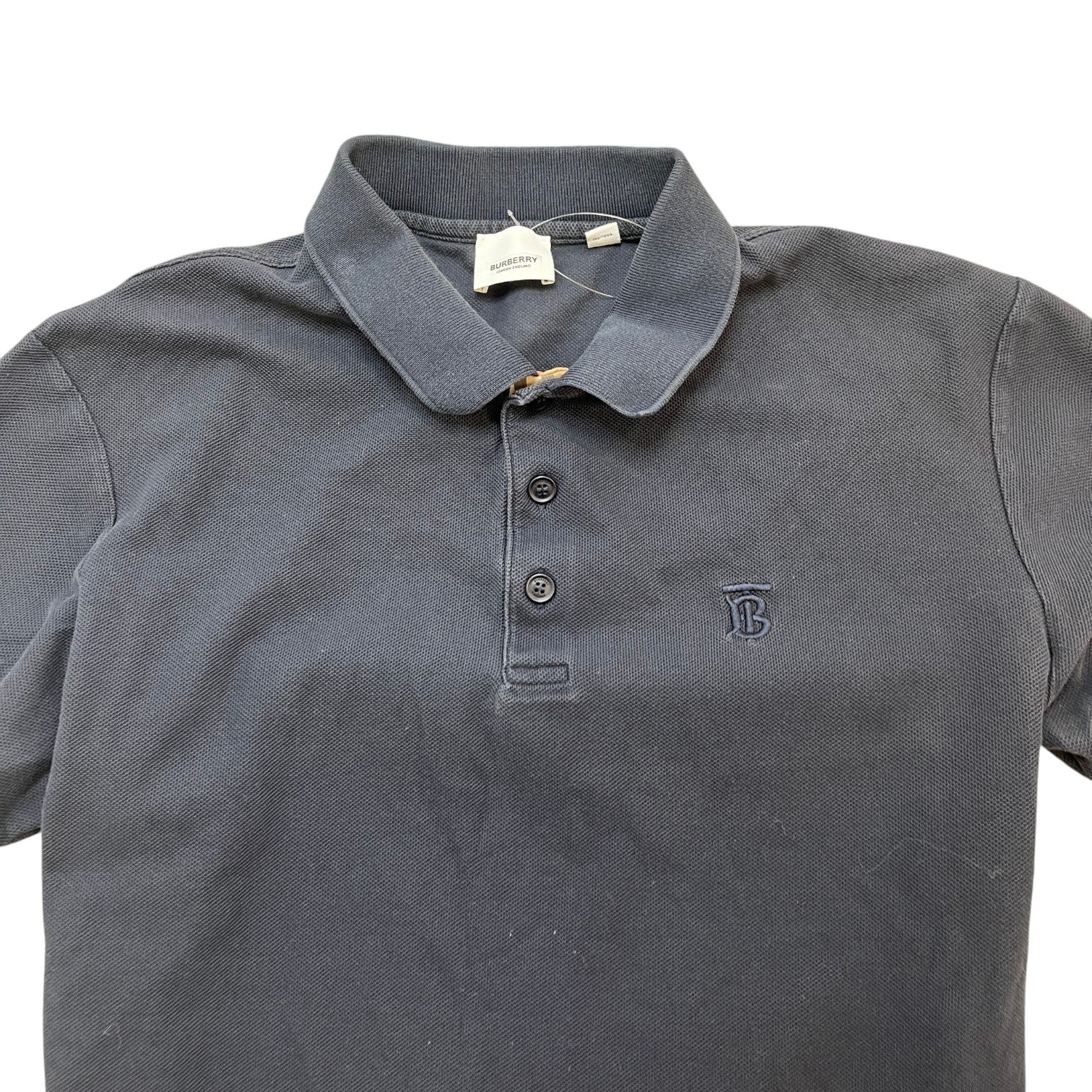 Men's Embroidered Logo Polo Shirt Navy Size L