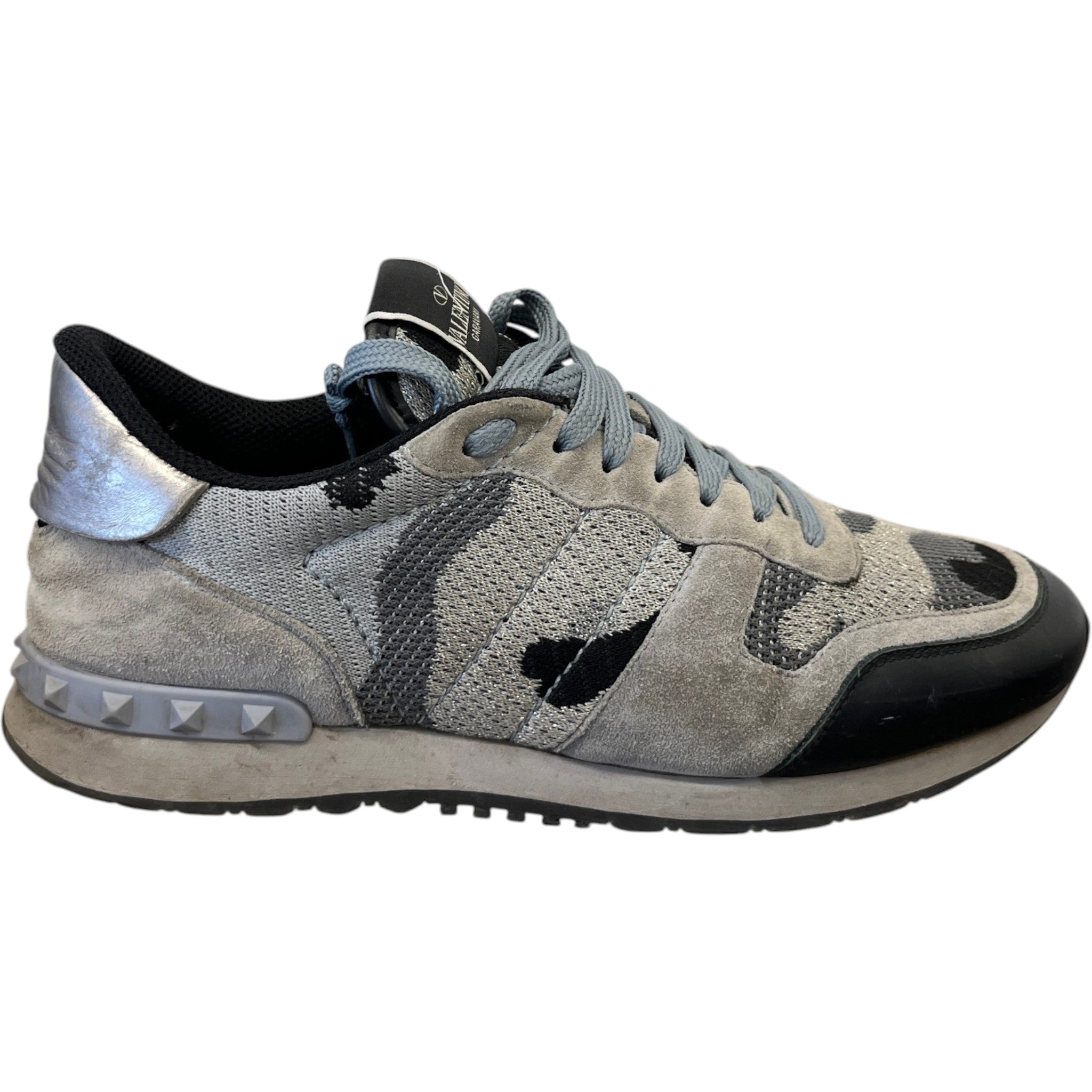 Men's Rockrunner Camouflage Low Trainers Grey Size EU 42.5 / UK 8.5