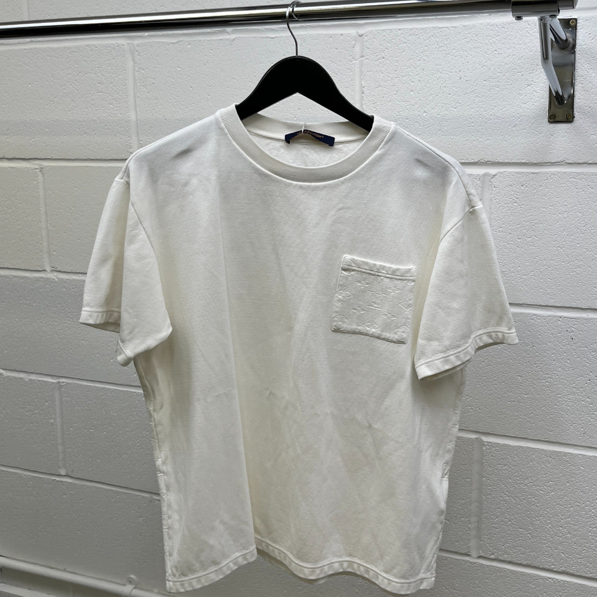 Men's Monogram Pique T-Shirt White Size L