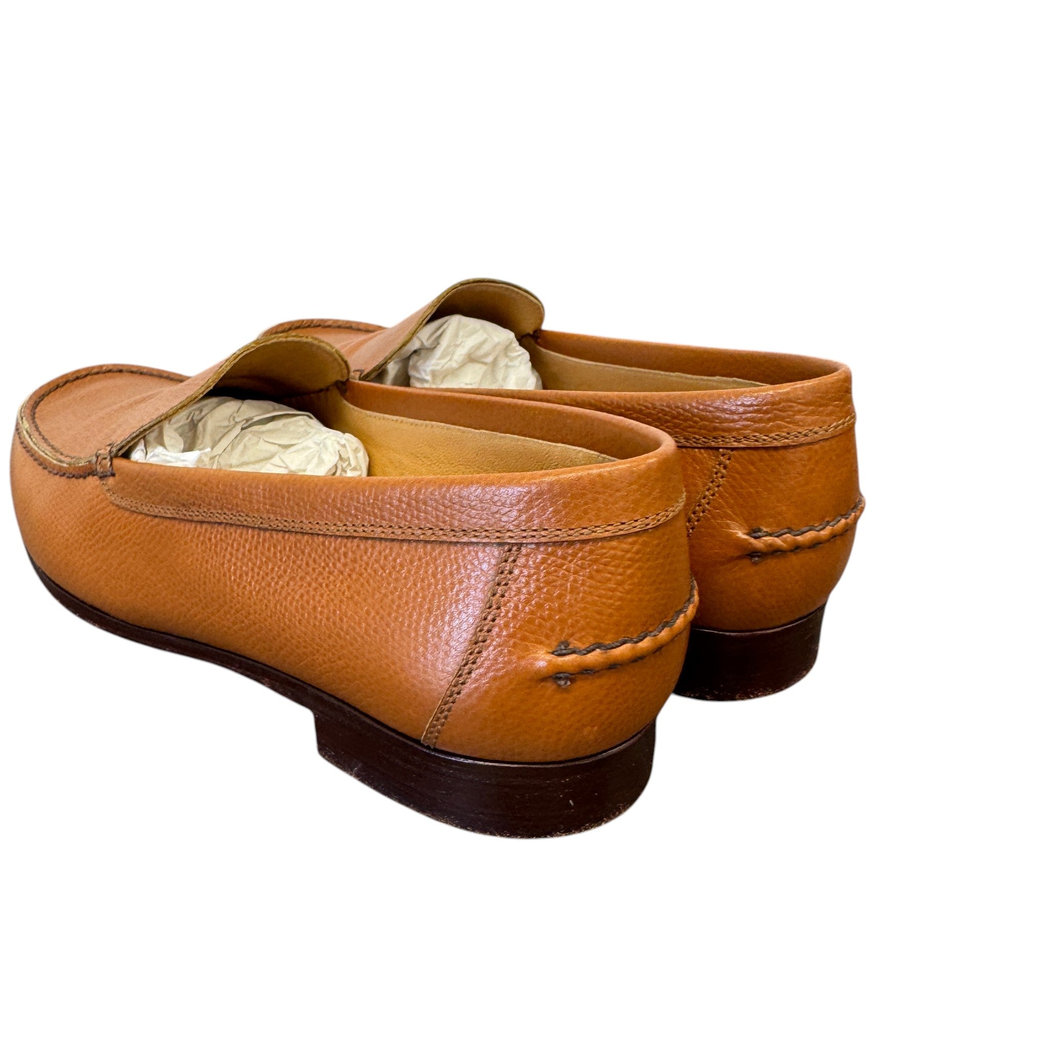 Women's Leather Loafers Brown Size EU 38 / UK 5