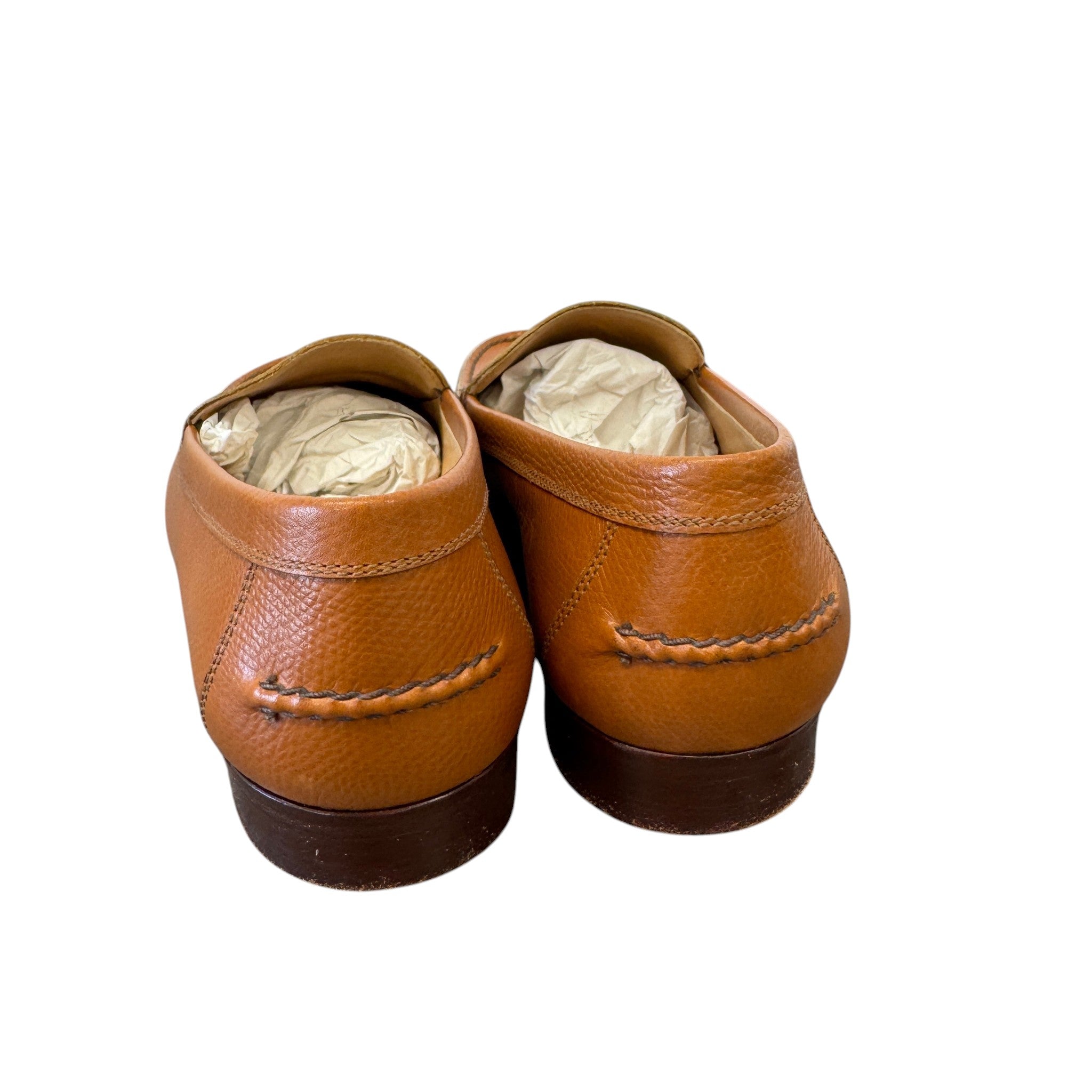 Women's Leather Loafers Brown Size EU 38 / UK 5