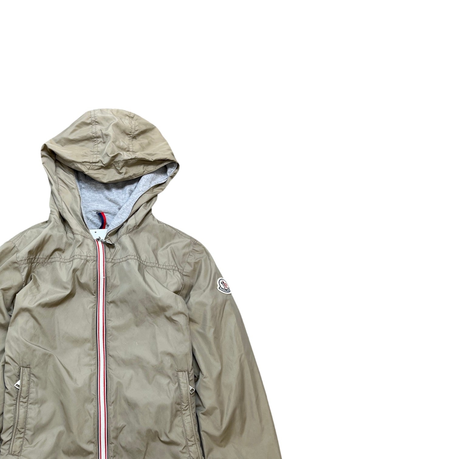 Men's Urville Hooded Junior Age 10 Jacket Beige Size XXS