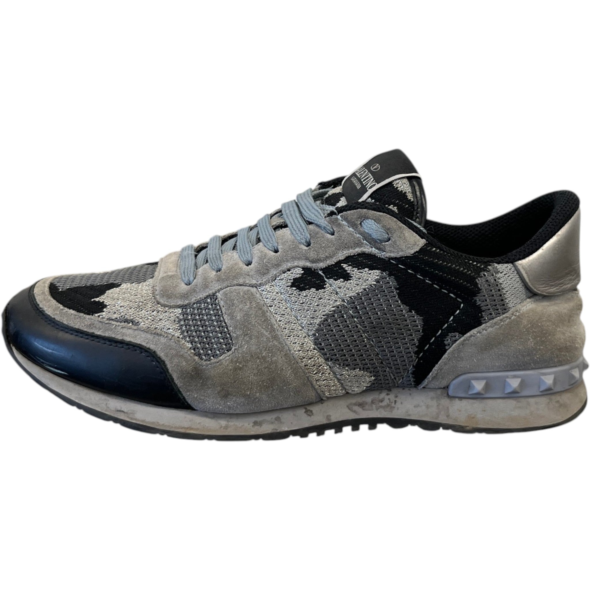 Men's Rockrunner Camouflage Low Trainers Grey Size EU 42.5 / UK 8.5