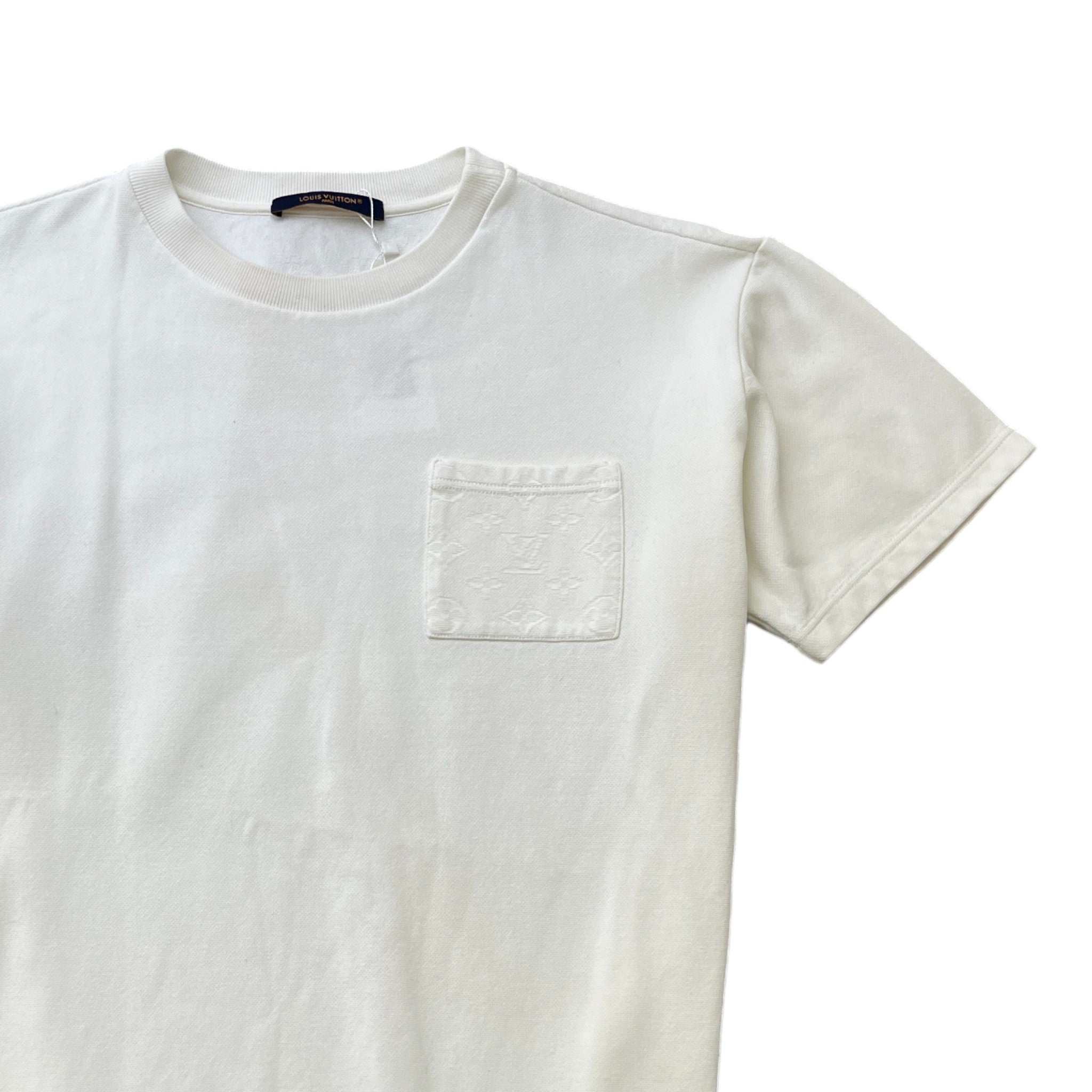 Men's Monogram Pique T-Shirt White Size L