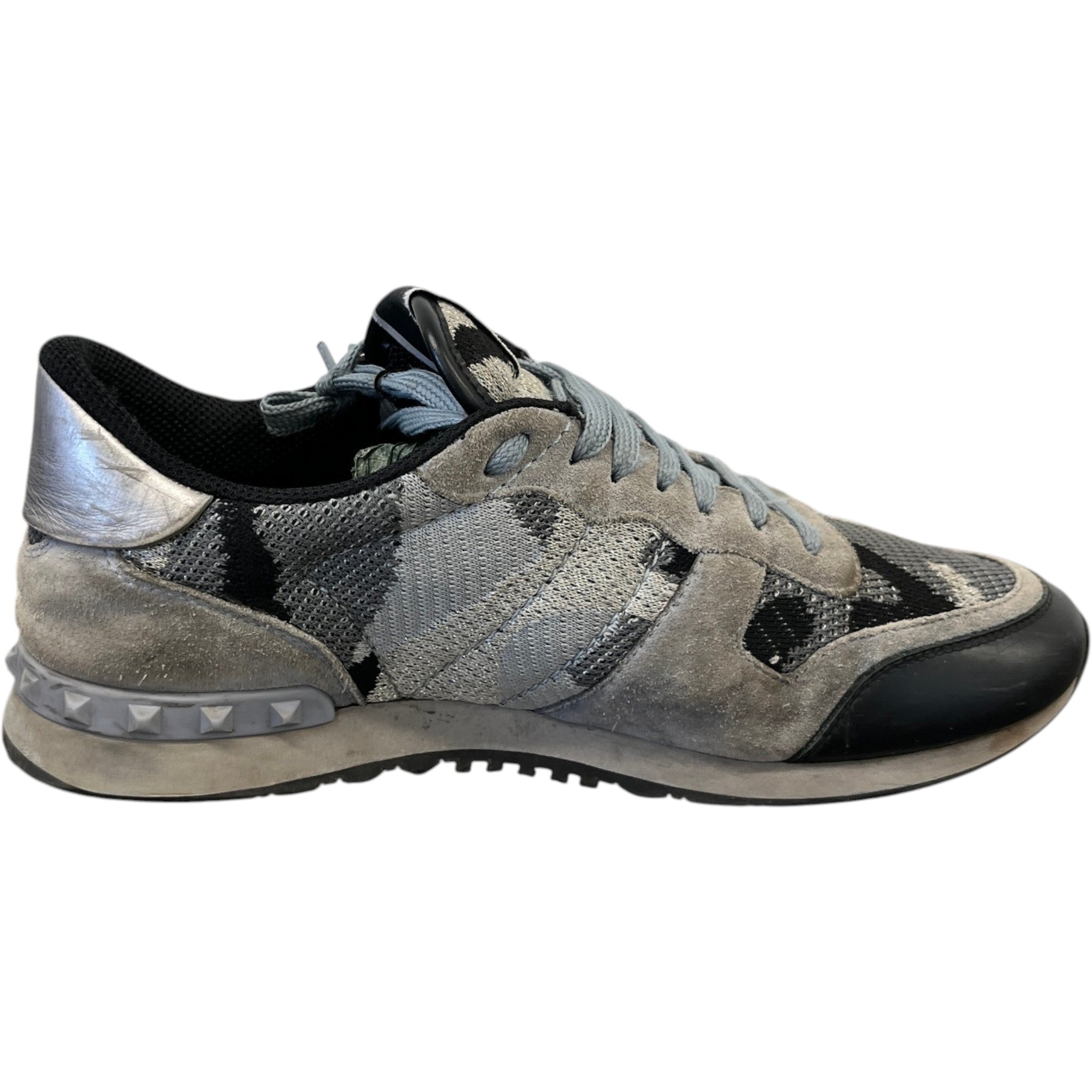 Men's Rockrunner Camouflage Low Trainers Grey Size EU 42.5 / UK 8.5