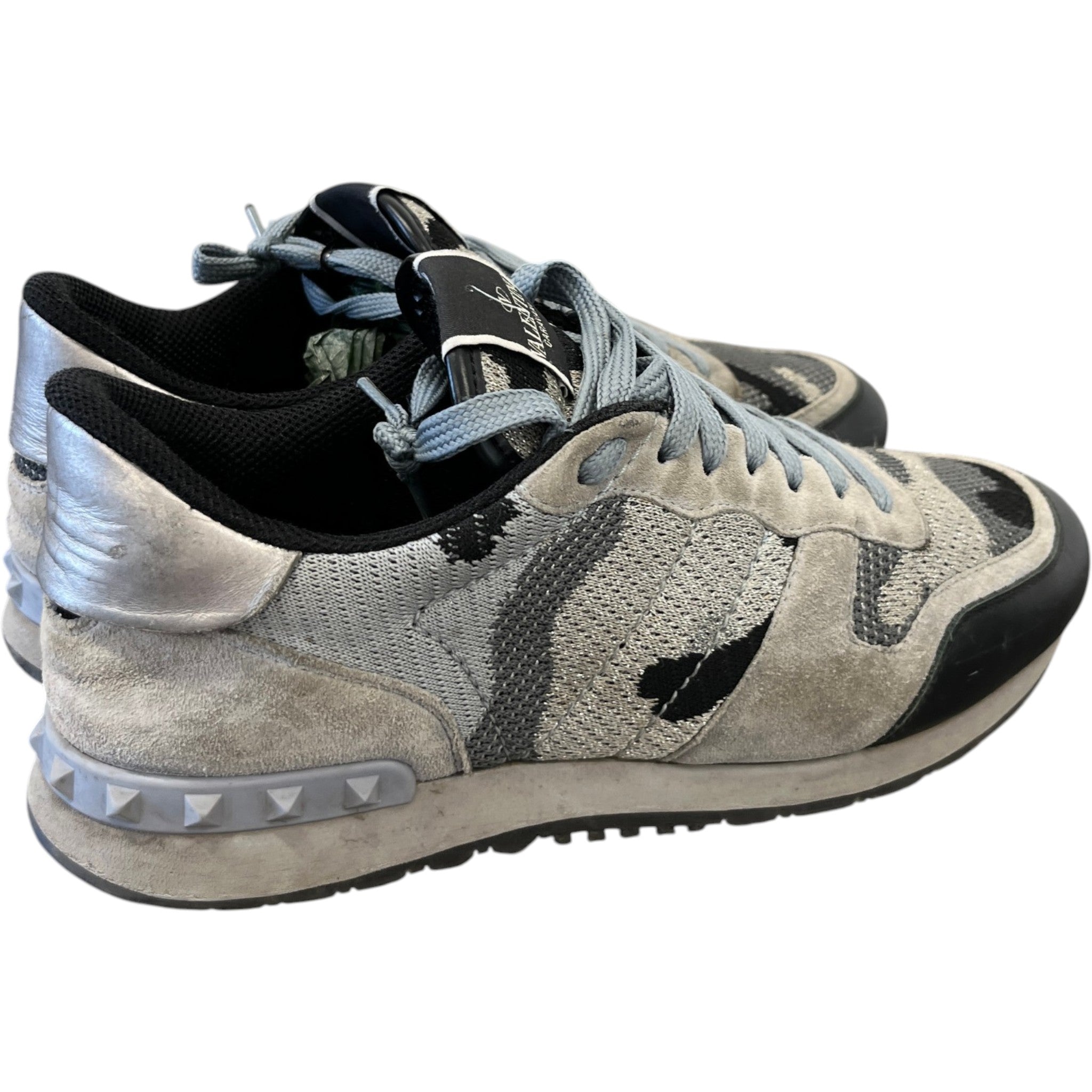 Men's Rockrunner Camouflage Low Trainers Grey Size EU 42.5 / UK 8.5