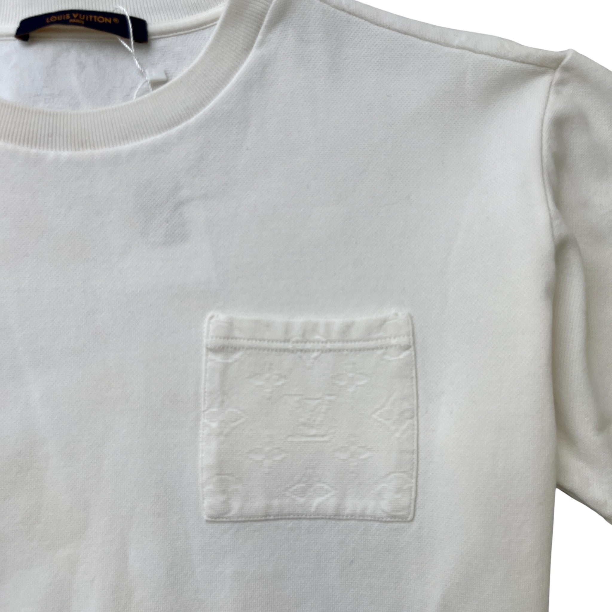 Men's Monogram Pique T-Shirt White Size L