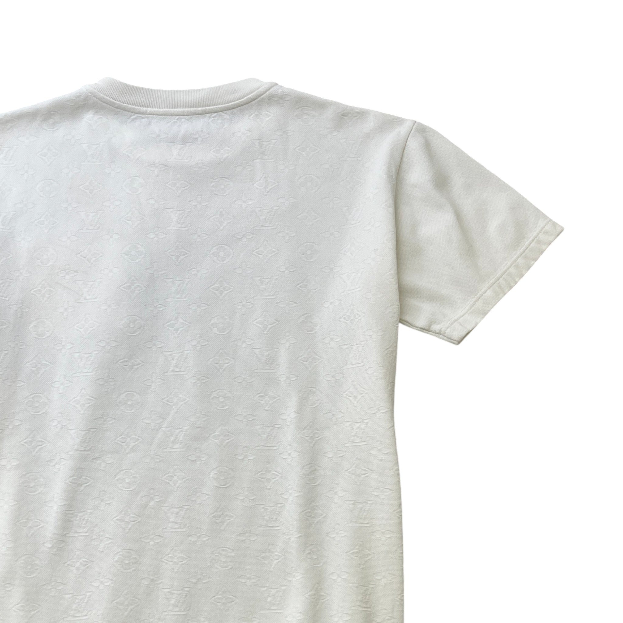 Men's Monogram Pique T-Shirt White Size L