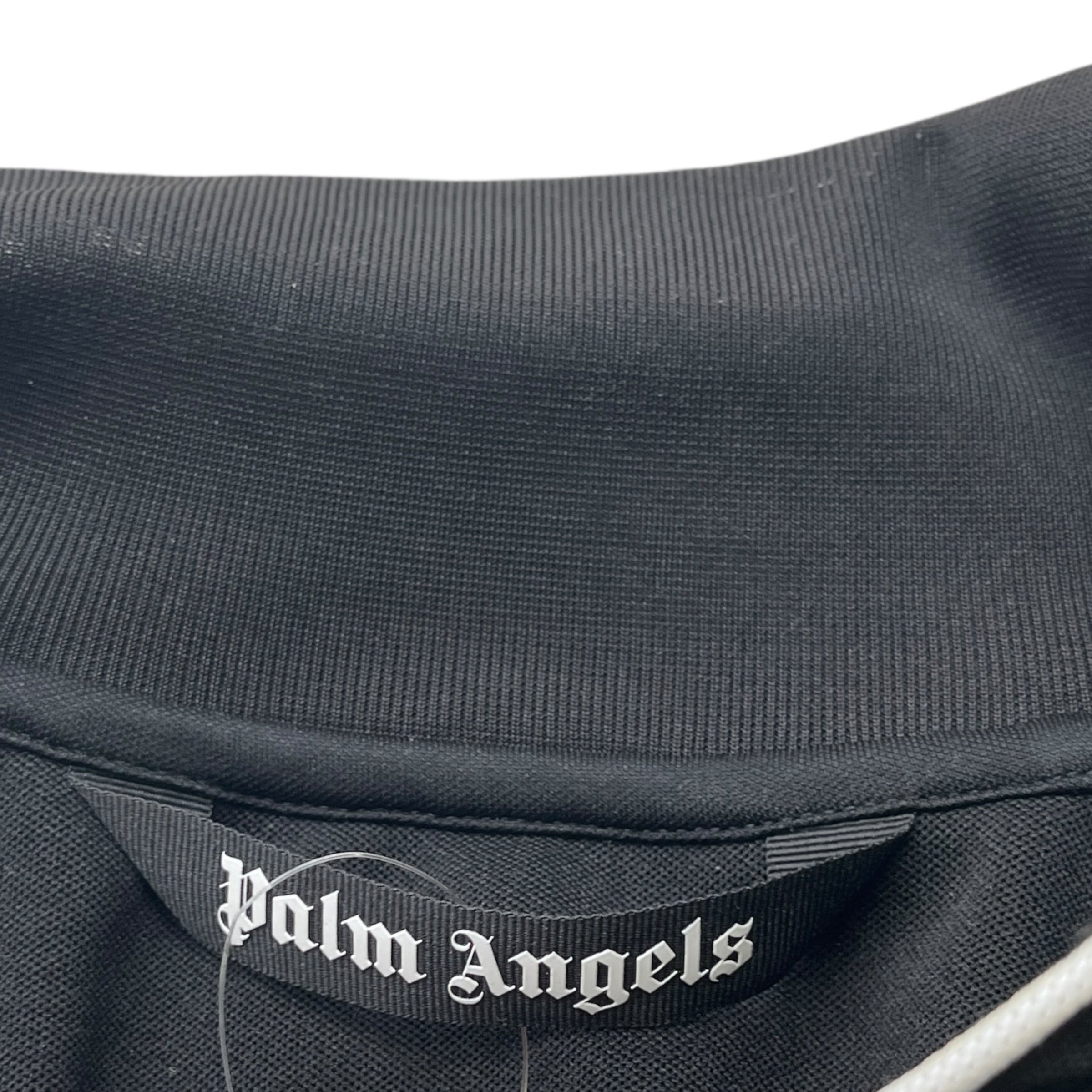 Men's Logo Print Track Jacket Black Size M