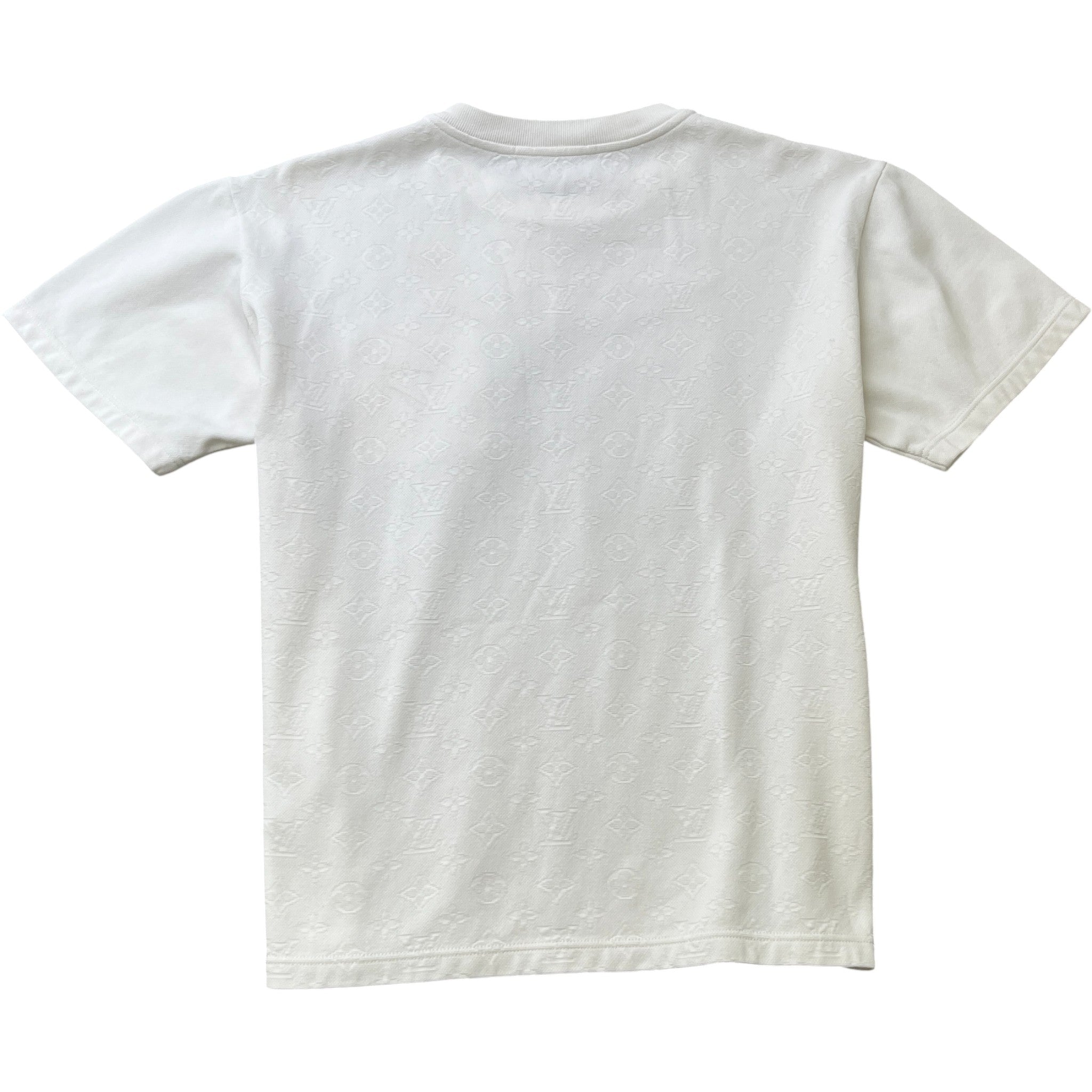 Men's Monogram Pique T-Shirt White Size L