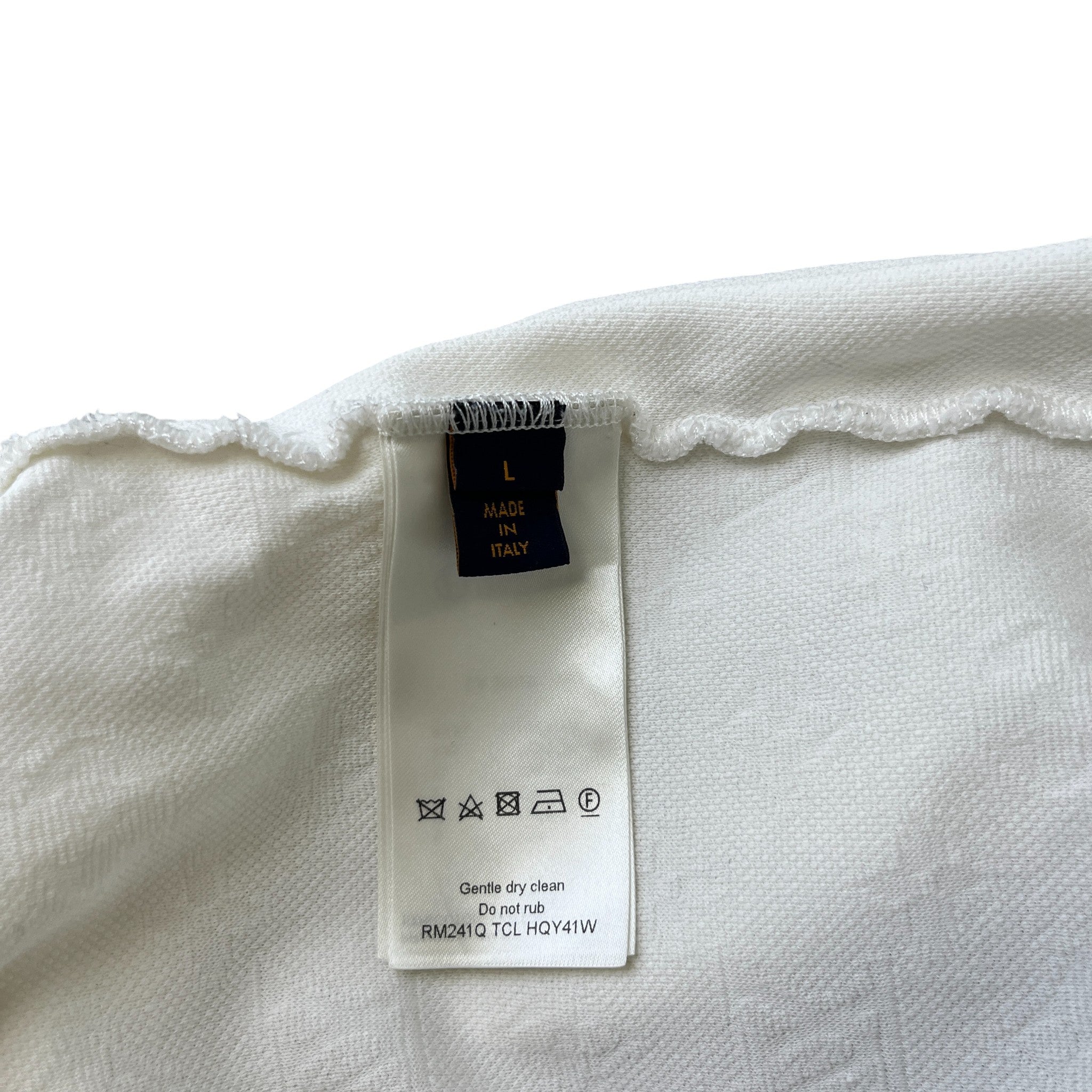 Men's Monogram Pique T-Shirt White Size L