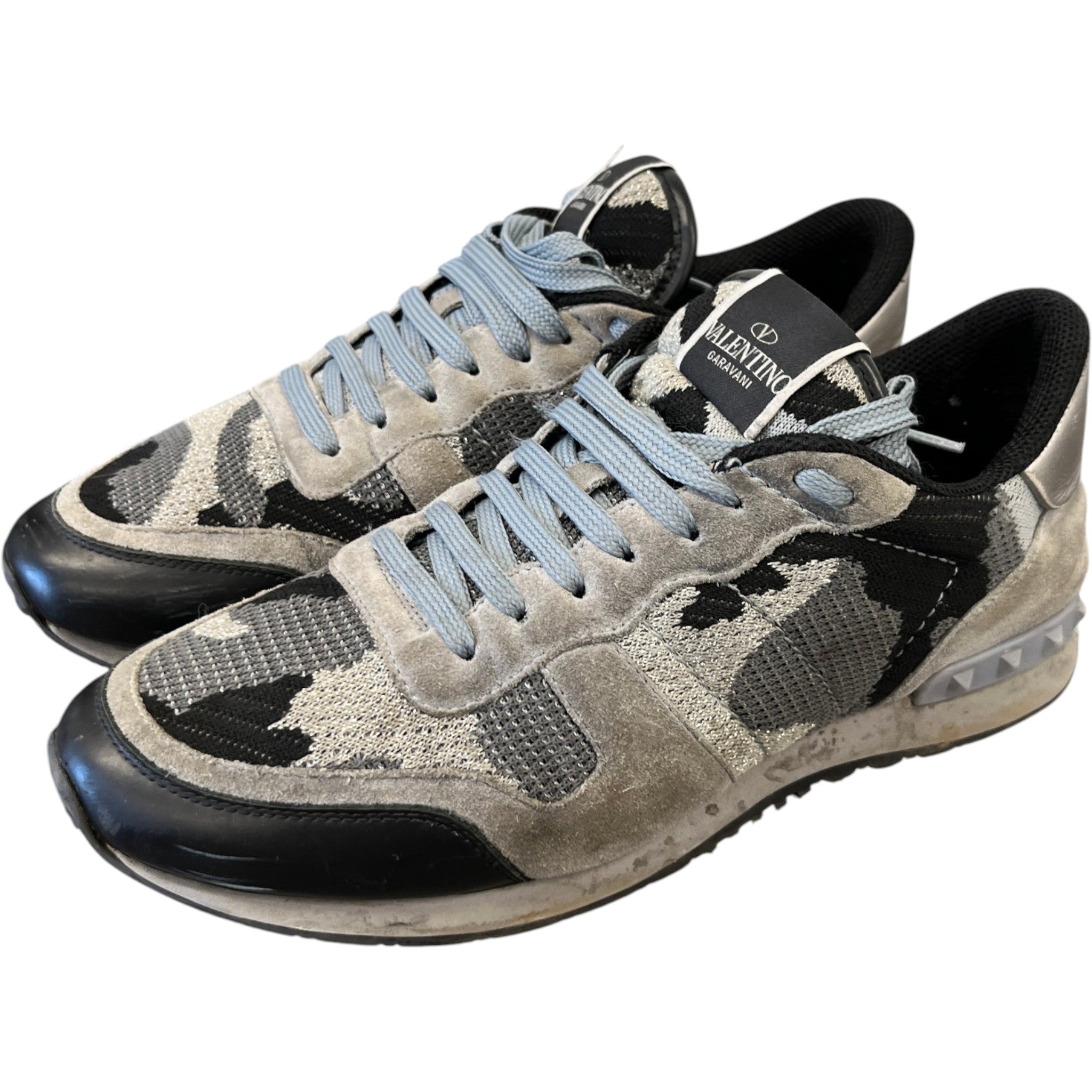 Men's Rockrunner Camouflage Low Trainers Grey Size EU 42.5 / UK 8.5